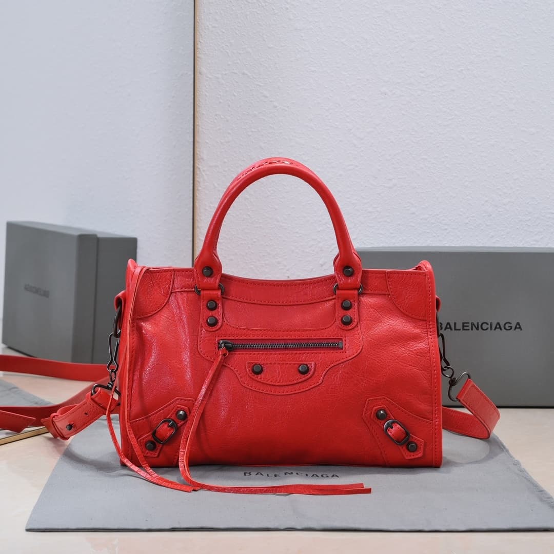 WOMEN'S LE CITY SMALL BAG Lambskin & Black Metal High