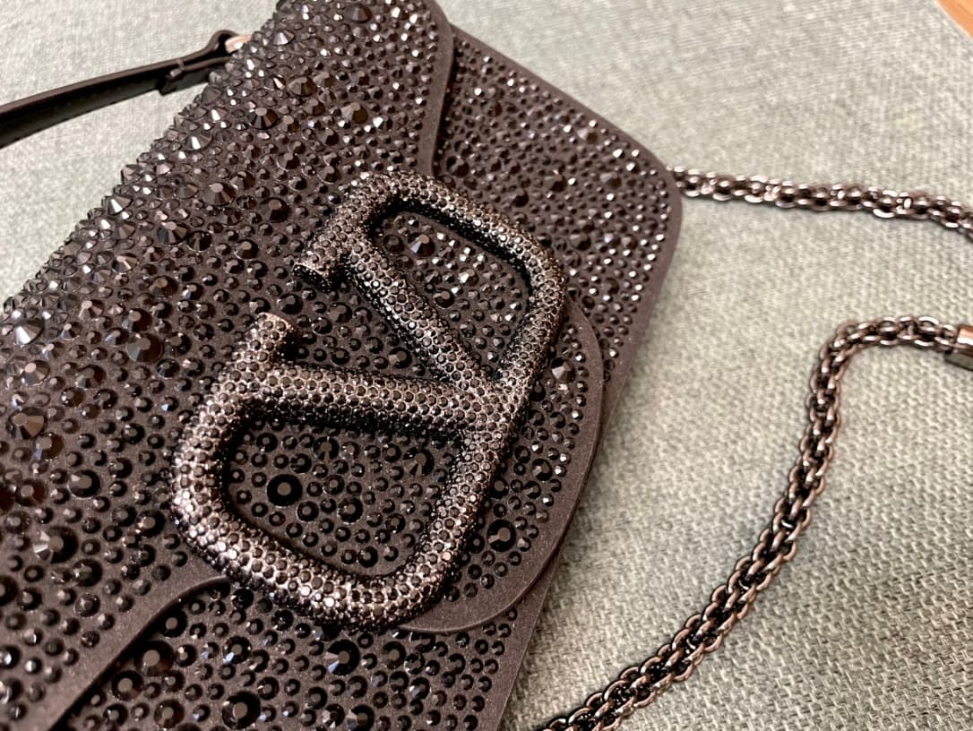 Valentino Garavani Locò Small Shoulder Bag in Black High