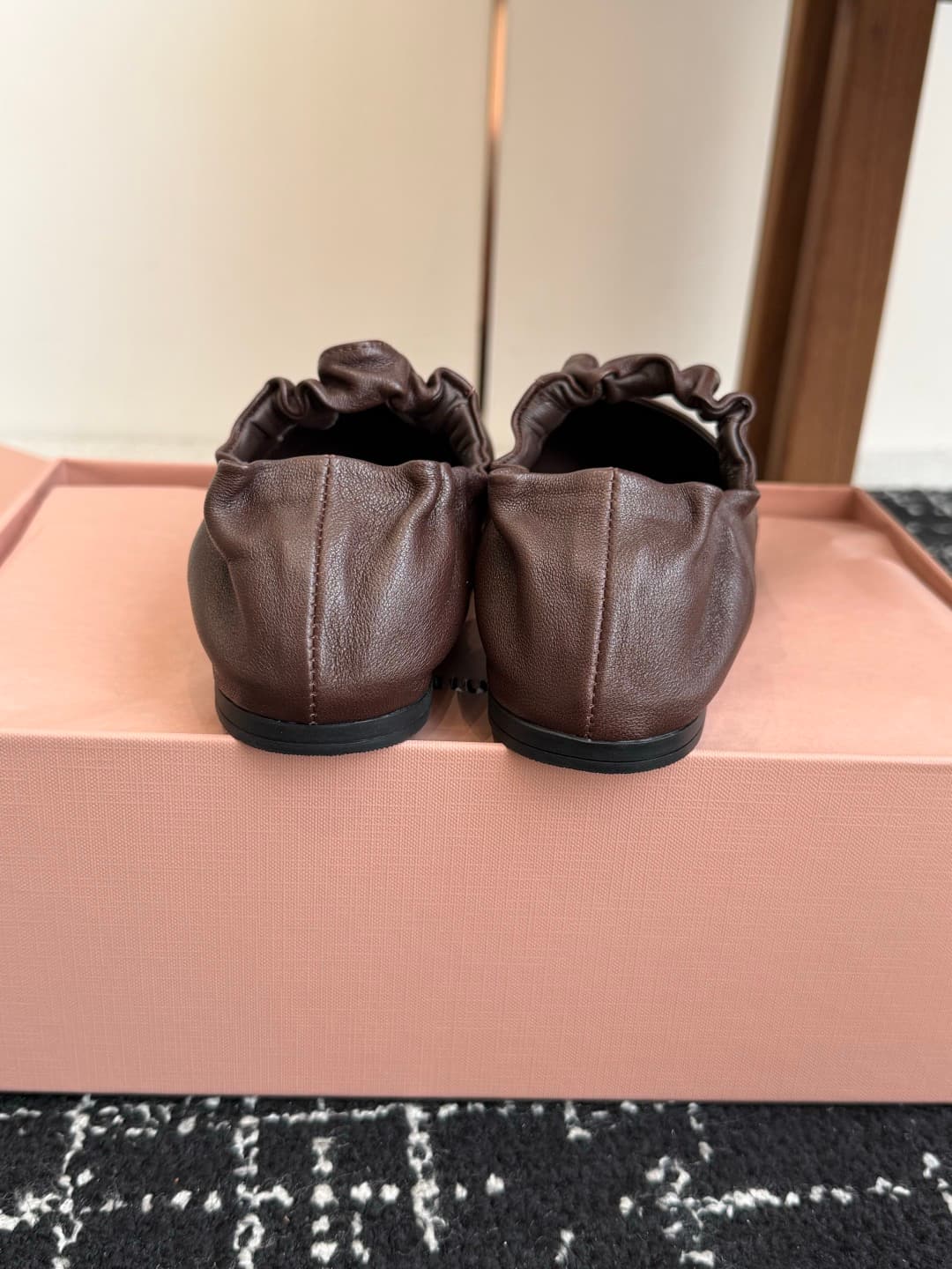 Miu Miu Ruches Ballerinas Flat Shoes Women