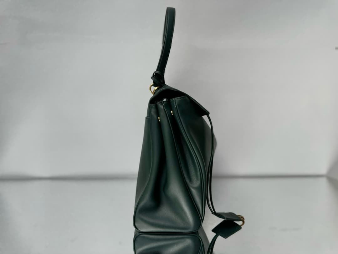 Balenciaga Rodeo Large Bag in Pine Green Leather With Gold-Tone Metal TOP