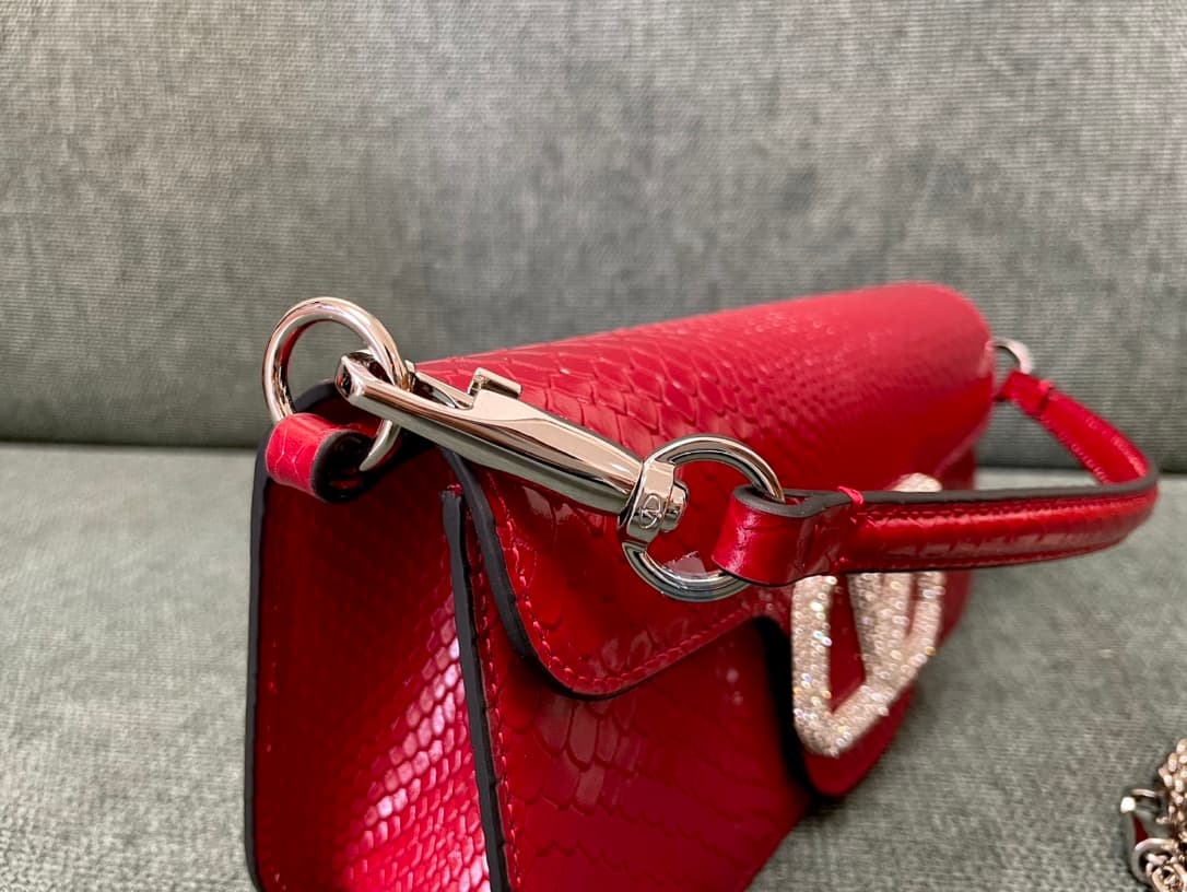 Valentino Garavani MINILOC small shoulder bag 1133L Calfskin Red High
