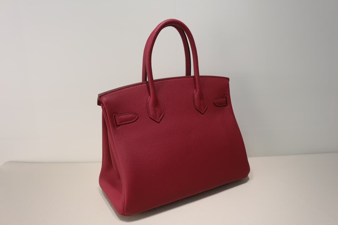 Hermes Birkin 25/30/35cm Bag Togo Leather In Rubis WAX High