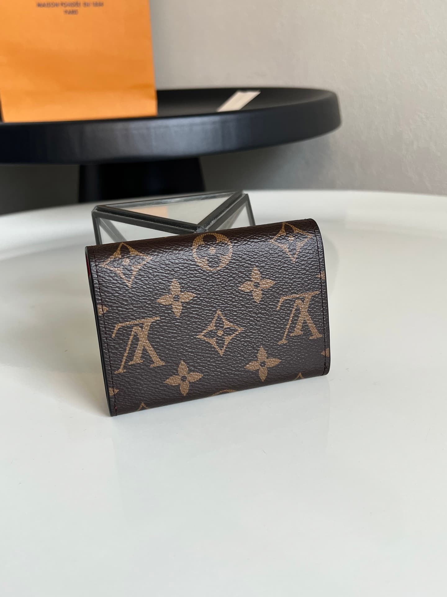 Louis Vuitton Monogram Canvas & Leather Rosalie Coin Purse M62361 Red High