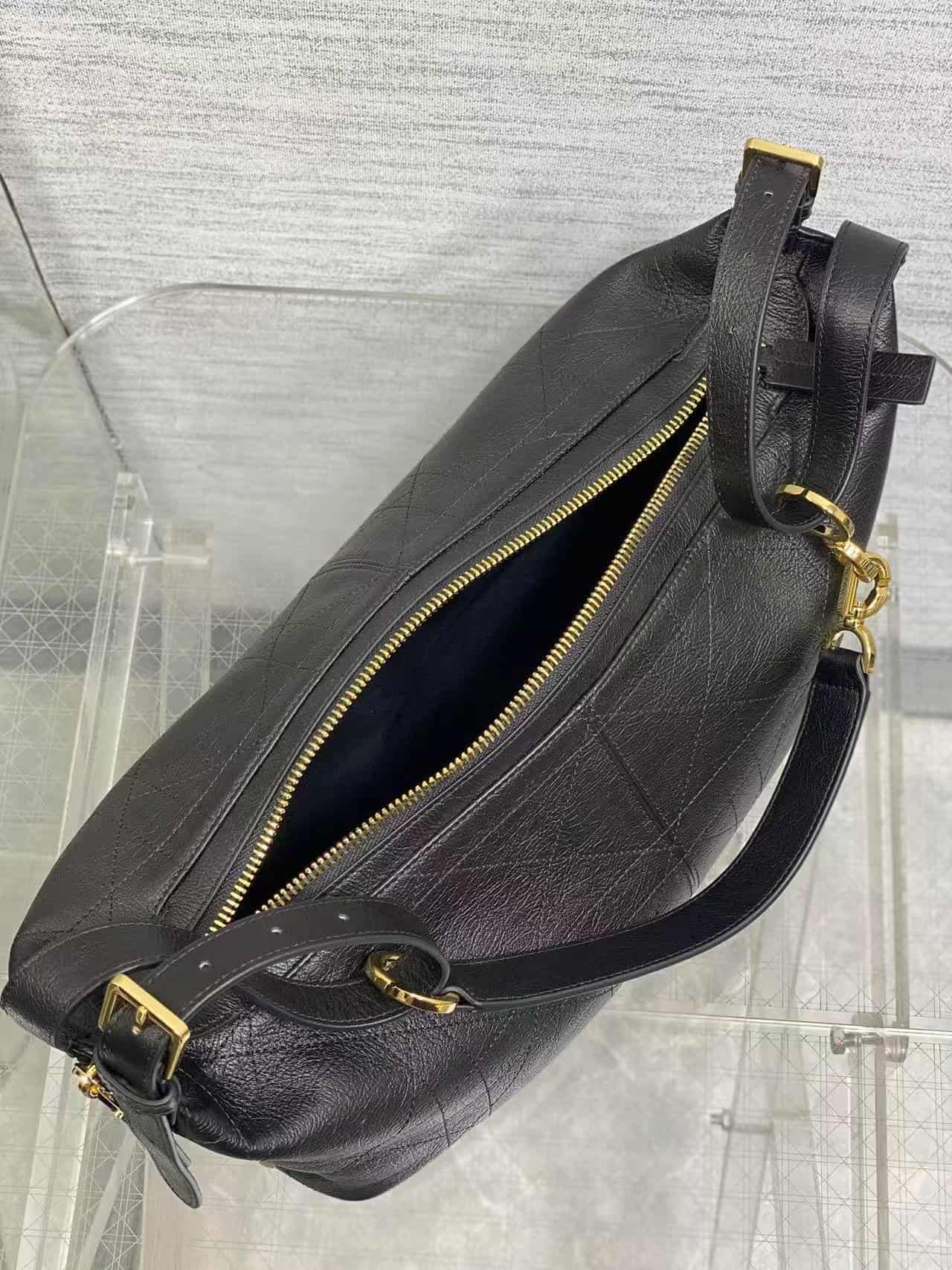 Medium D-Journey Bag in Calfskin High
