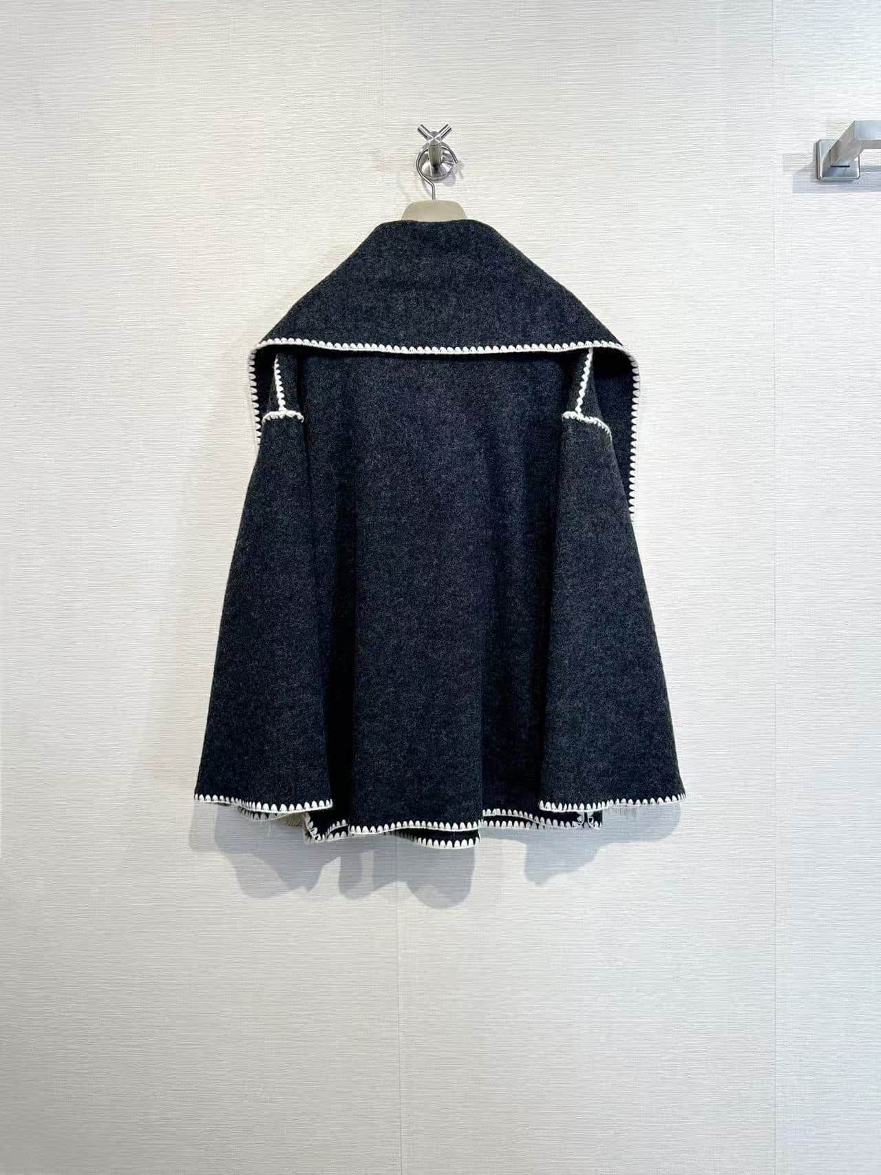 Toteme Embroidered wool scarf jacket