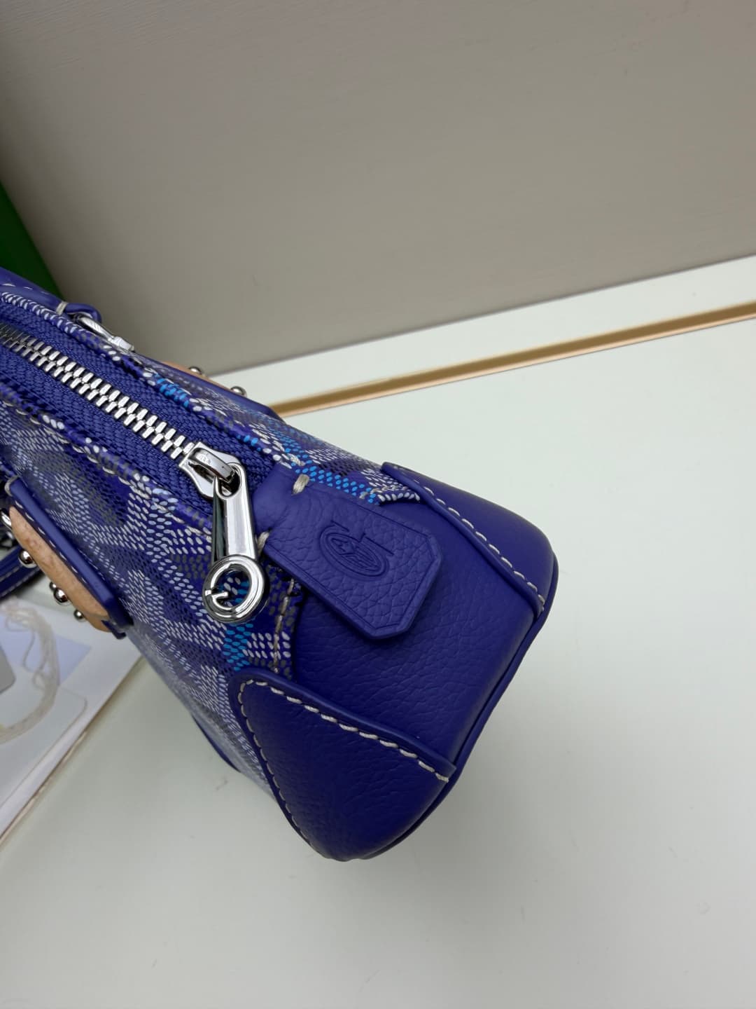 Goyard Vendôme Nano bag in Goyardine coated canvas Blue High