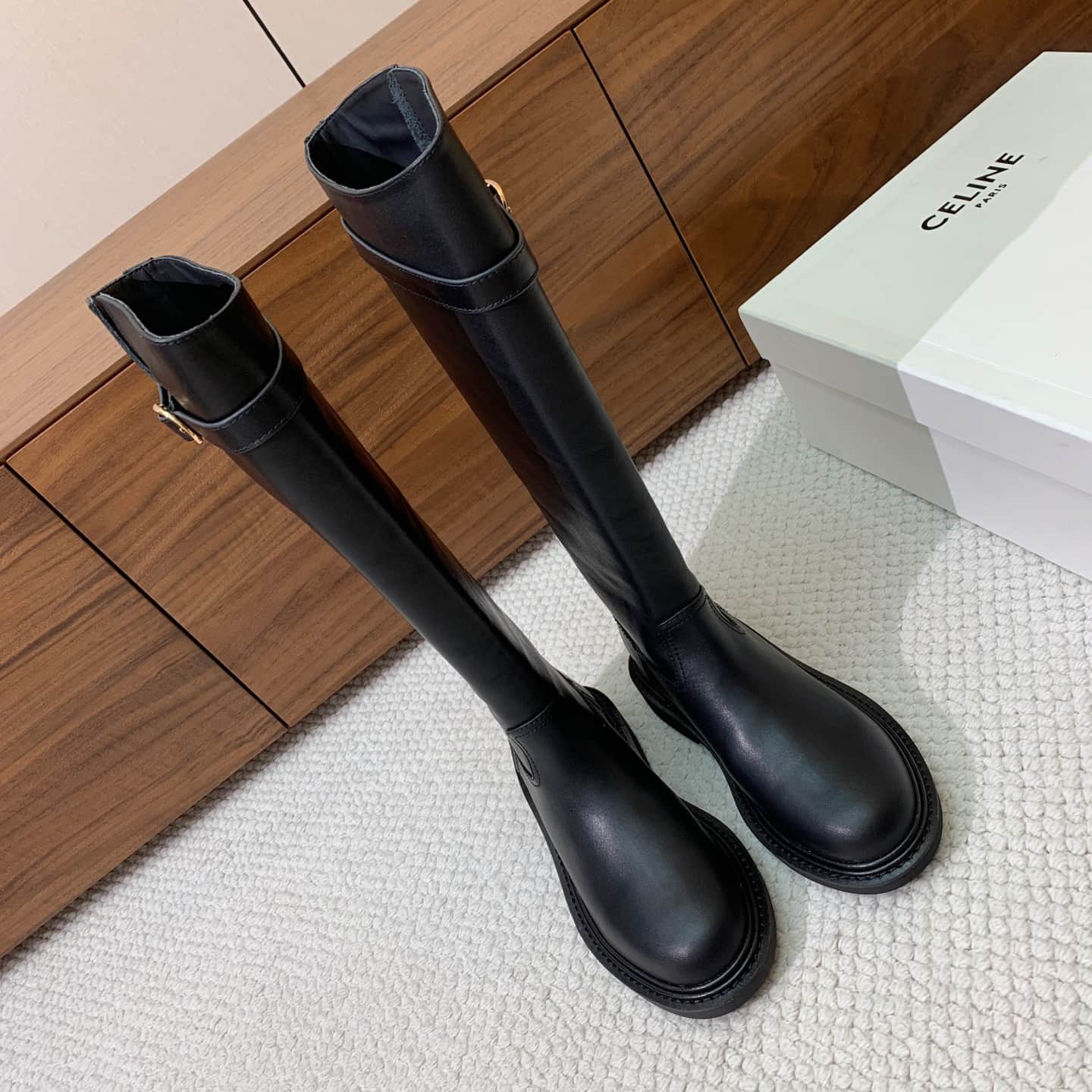 CELINE UNIVERSITE IN CALFSKIN Boots Shoes Women