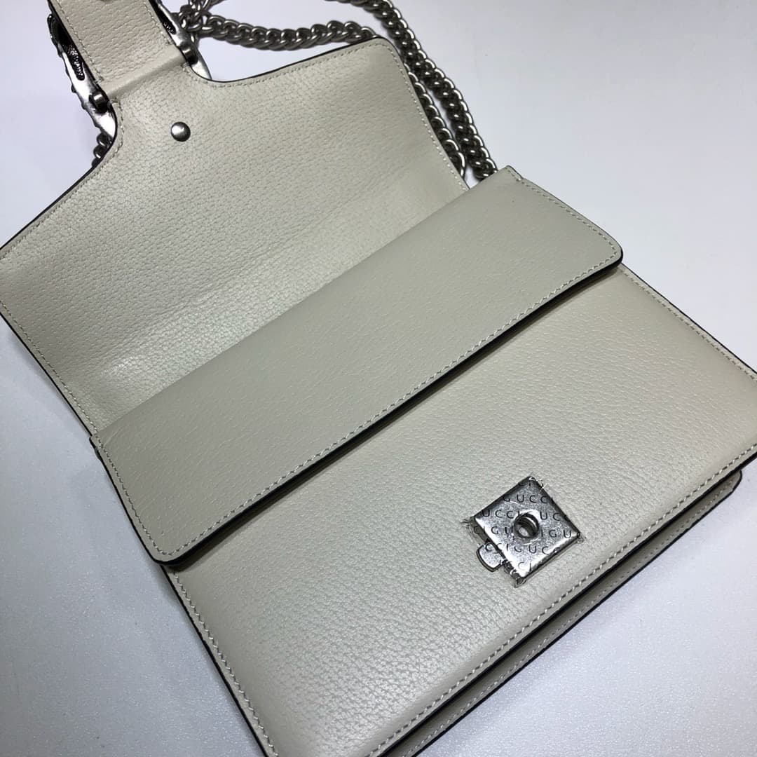 Dionysus Leather mini Bag 421970 White High