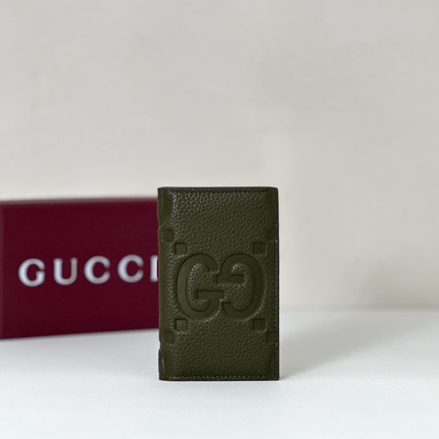 Gucci GG Jumbo long card case Deep Green 739478 High