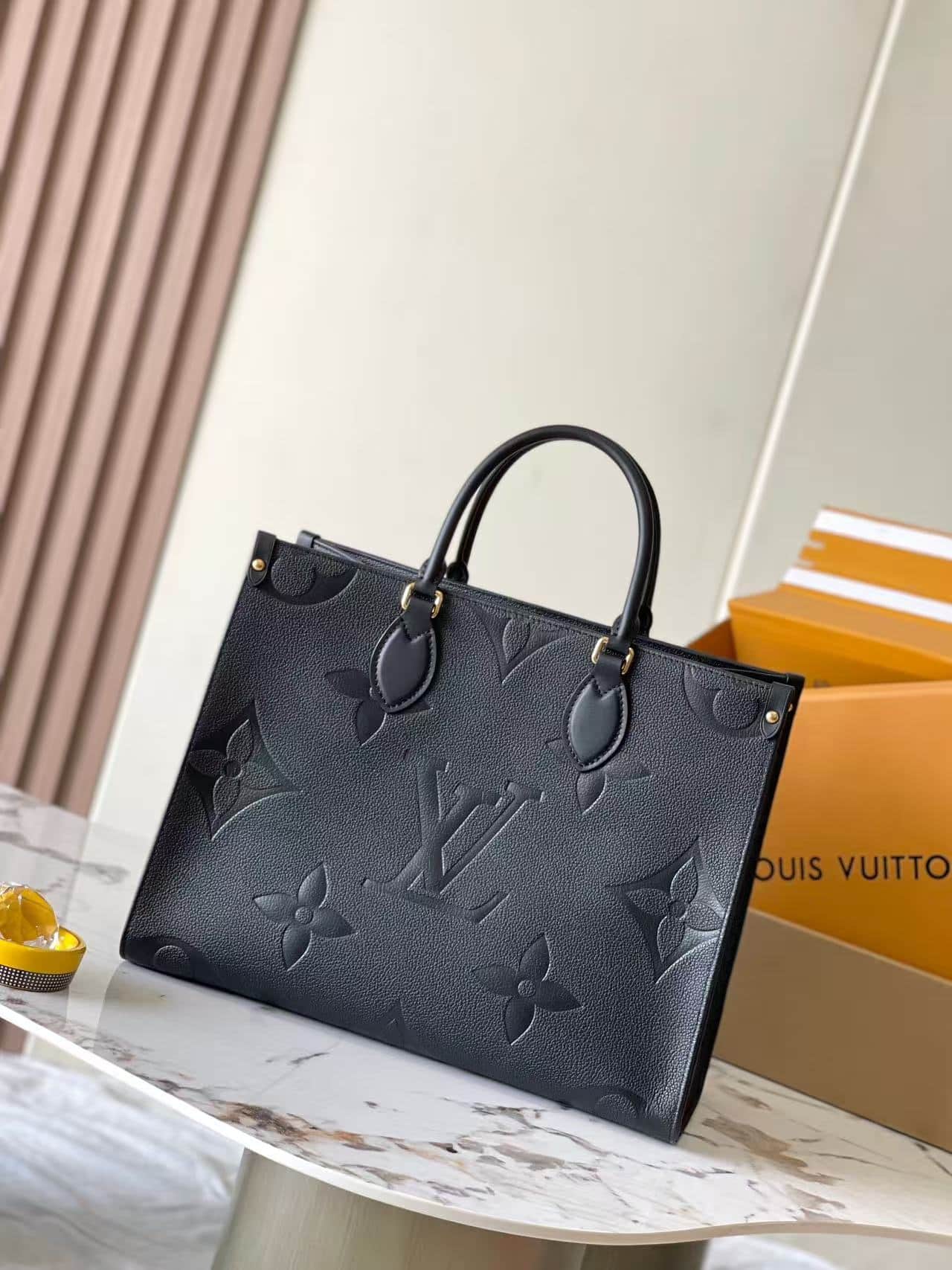 Louis Vuitton ONTHEGO MM Monogram Empreinte Black High
