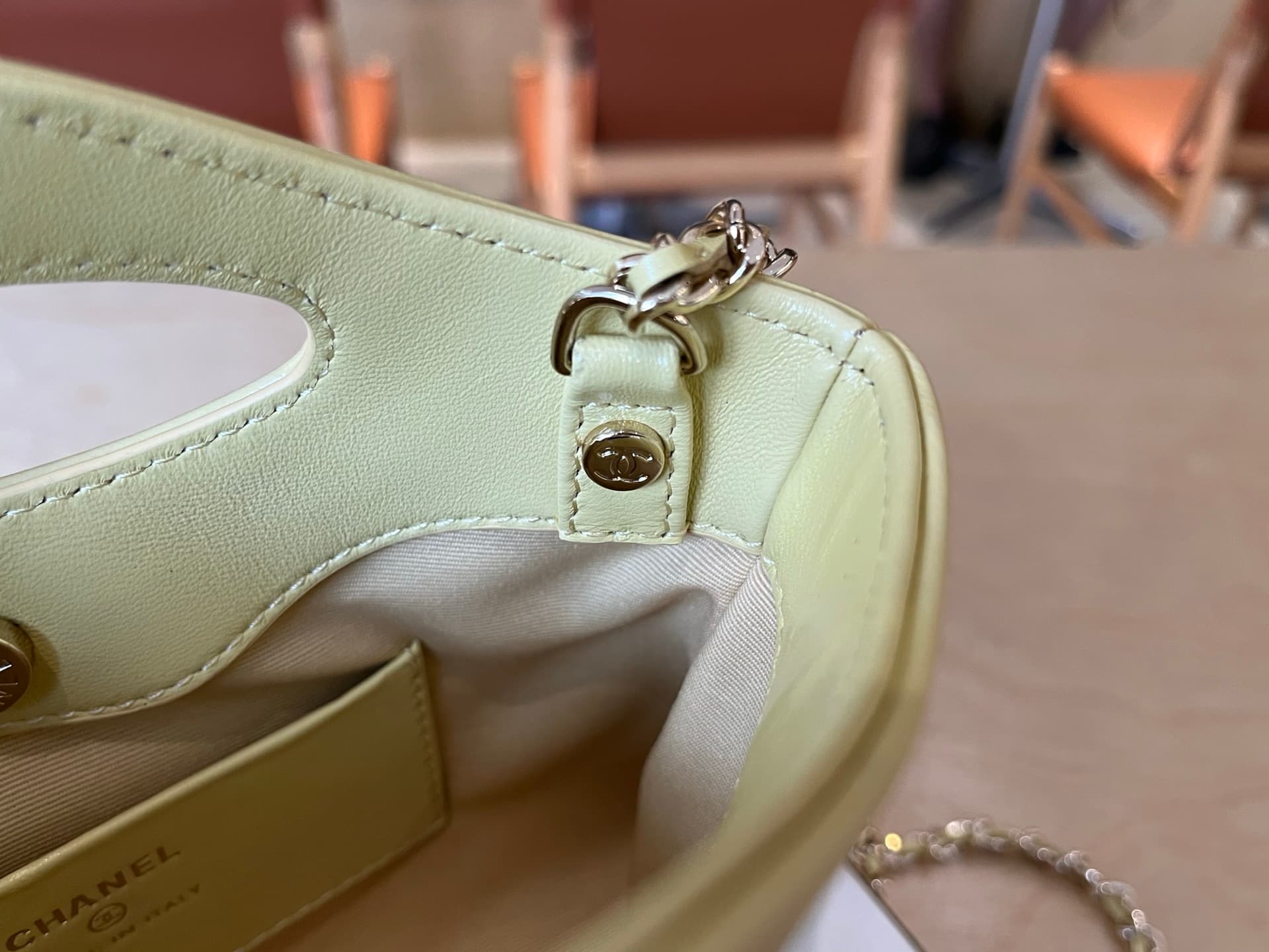 Chanel 31 Mini BAG Calfskin & Gold-Tone Metal AP3656 Light Yellow A