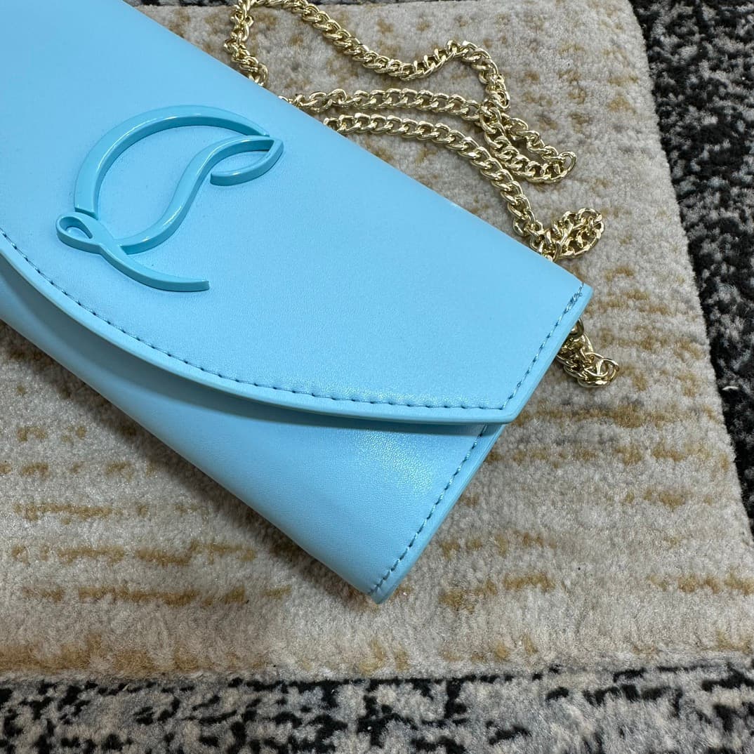 Christian Louboutin Loubi54 leather shoulder bag in blue High