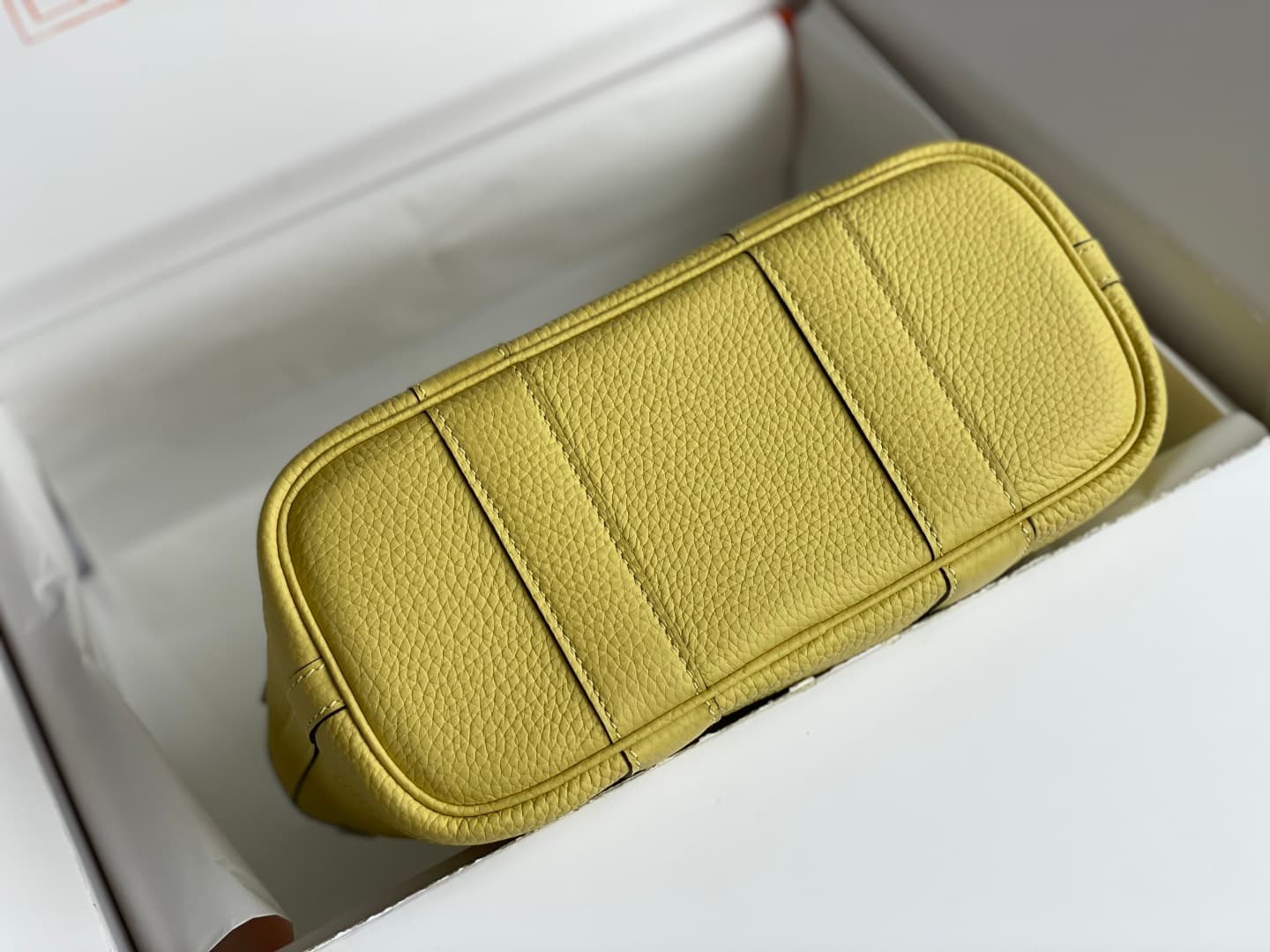 Hermes Garden Party 23 bag in Jaune Poussin Togo Leather WAX High