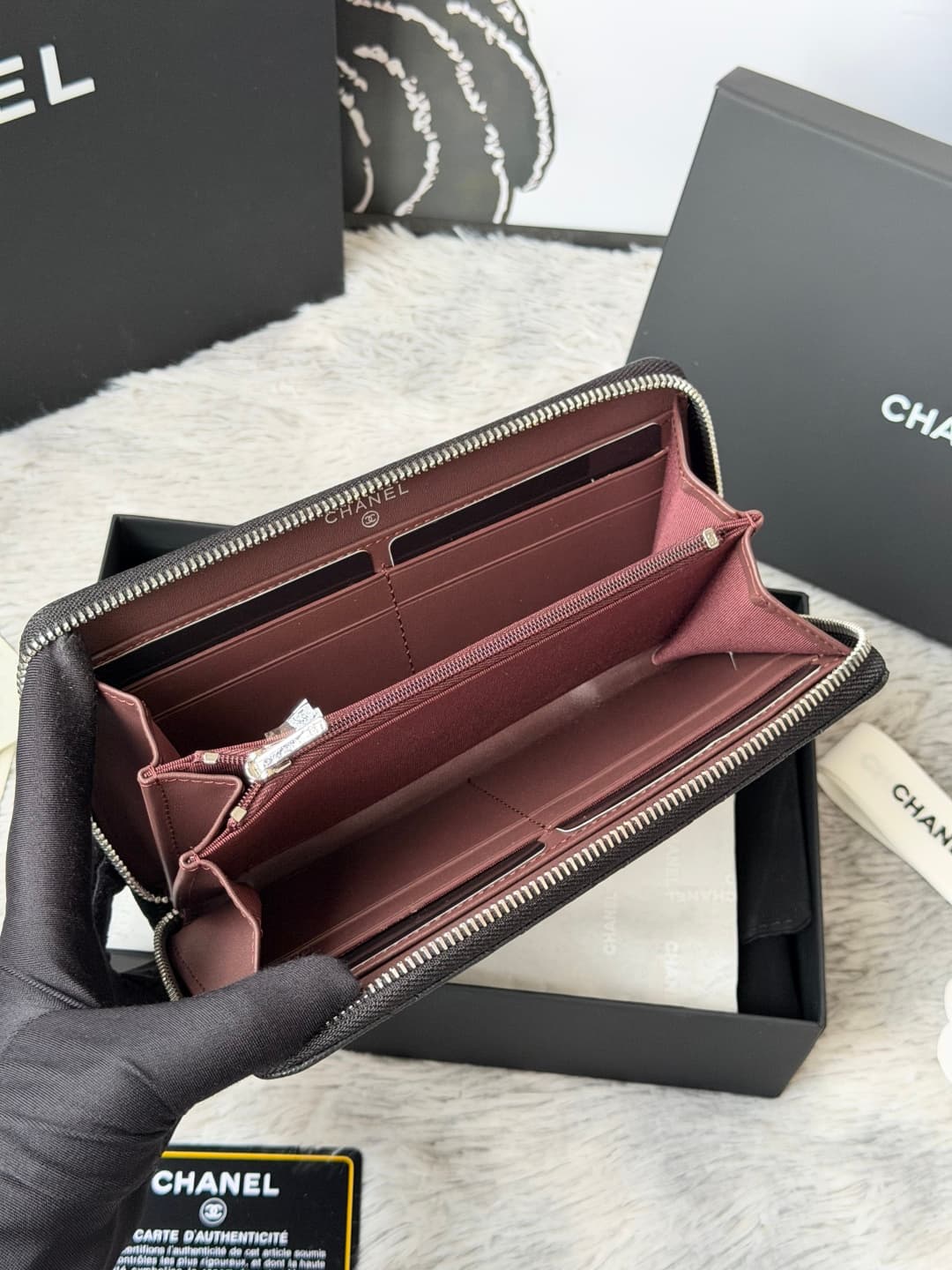 Chanel Classic Long Zipped Wallet A
