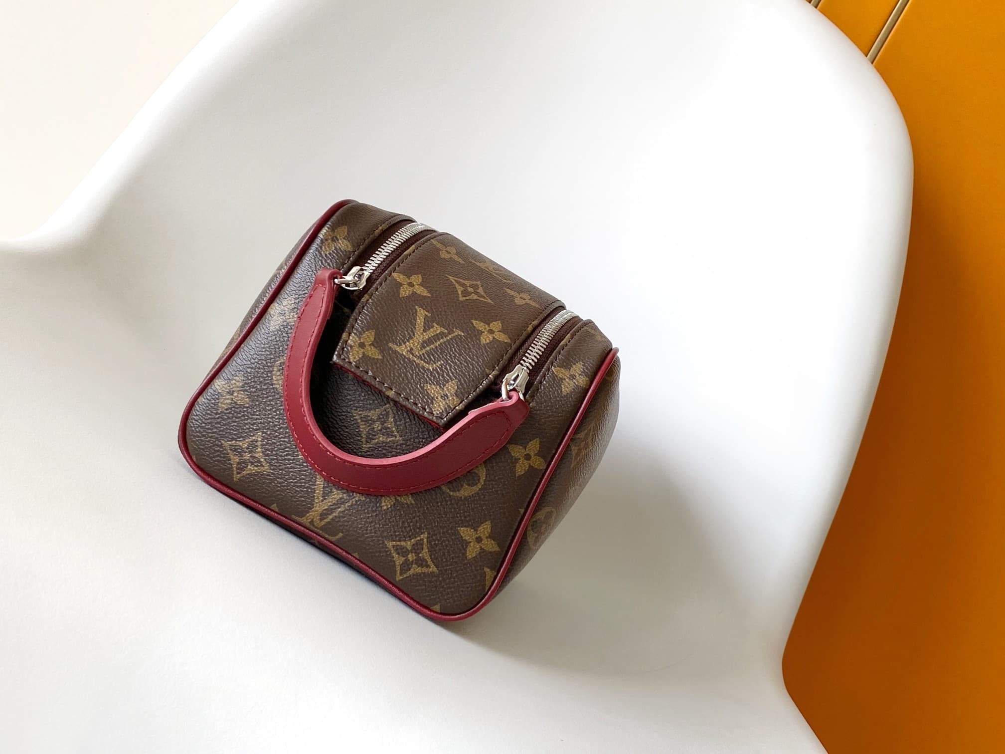 Louis Vuitton Dopp Kit Sari Red Monogram Macassar coated canvas M12640 High