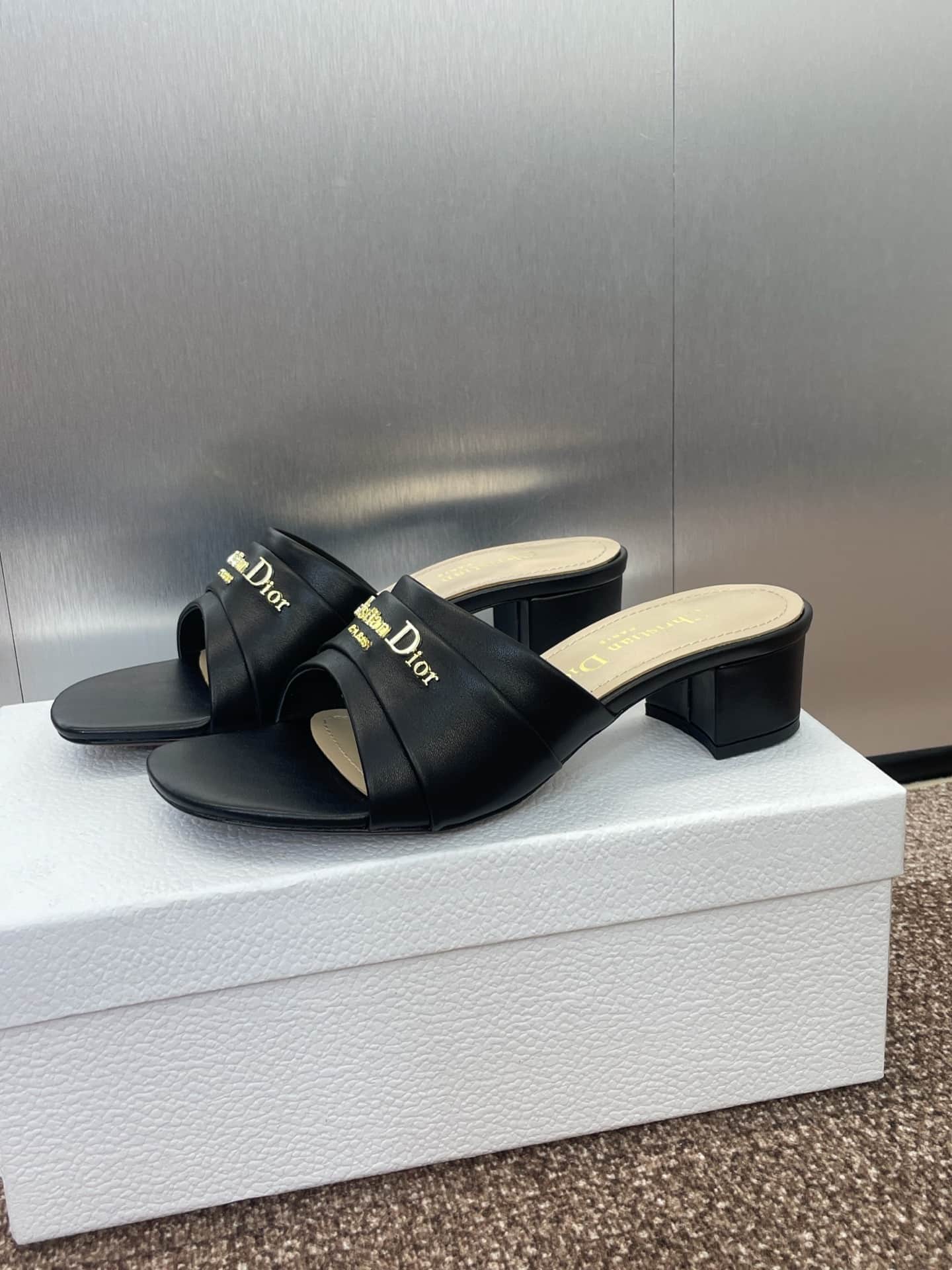 Dior My Dior Heeled Slide Shoes Women