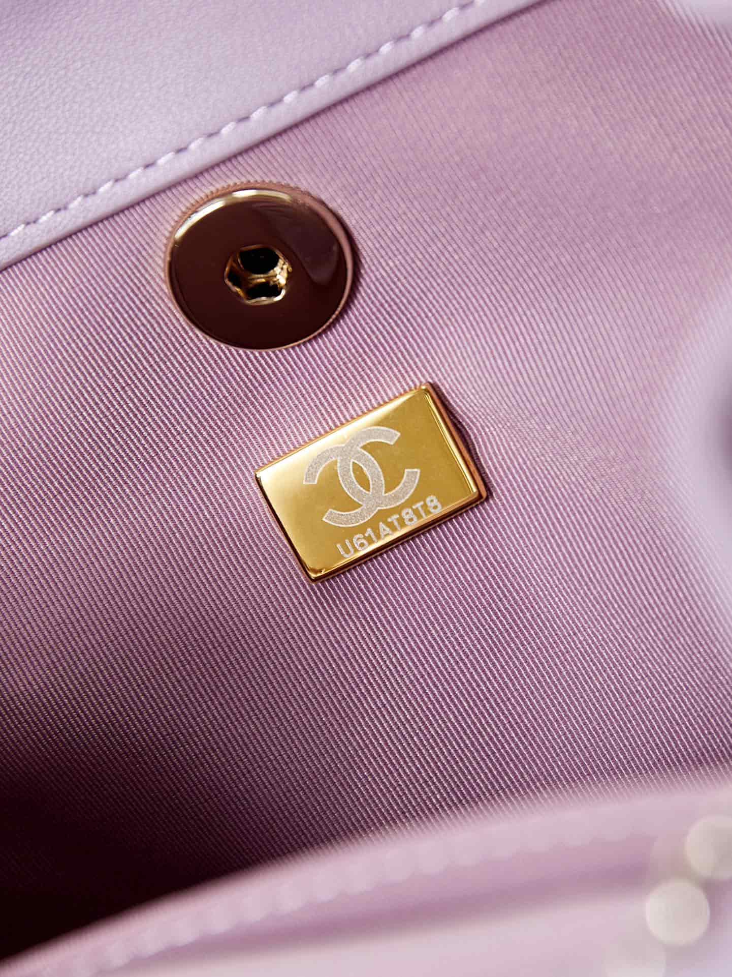 Chanel Small Quilted Duma Backpack Lambskin AS2908 Purple A