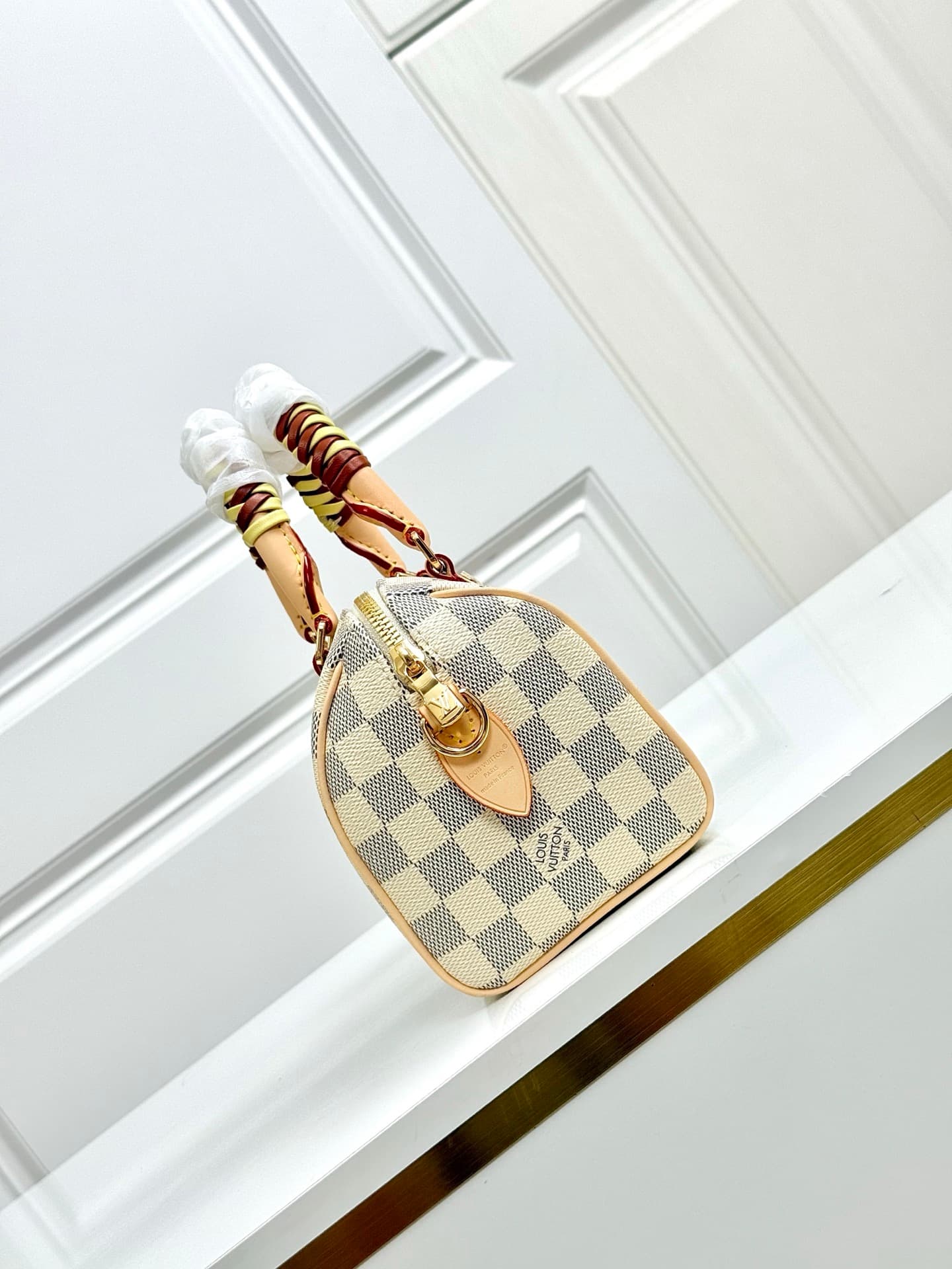 Louis Vuitton Speedy Bandoulière 20 Damier Azur/Banana Yellow Coated canvas N40950 High