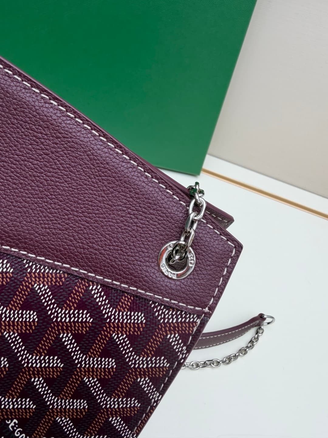 Goyard Rouette Structure bag in Brugandy Goyardine Canvas High