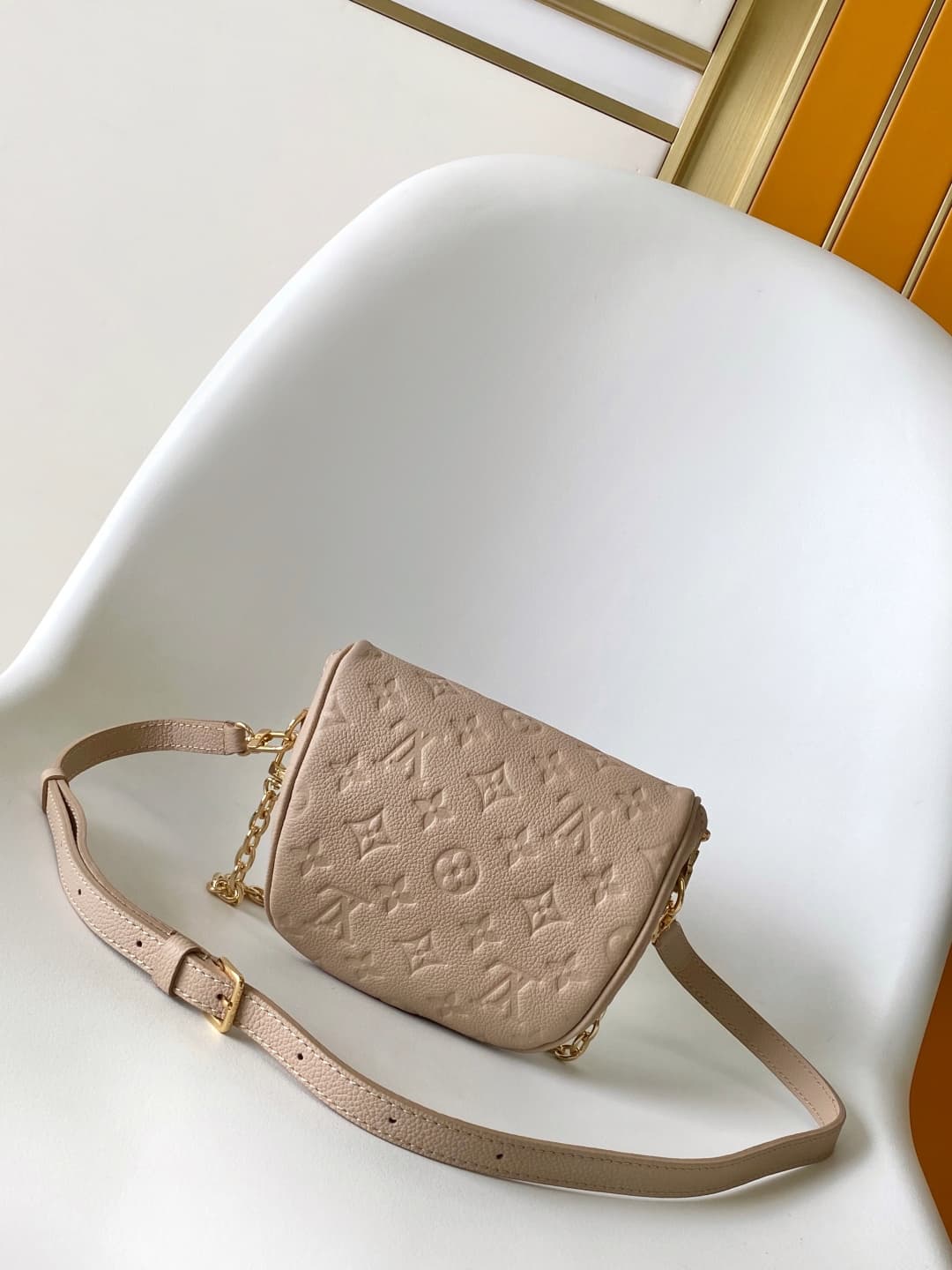 Louis Vuitton Mini Bumbag Sand Monogram Empreinte Leather M14420 High