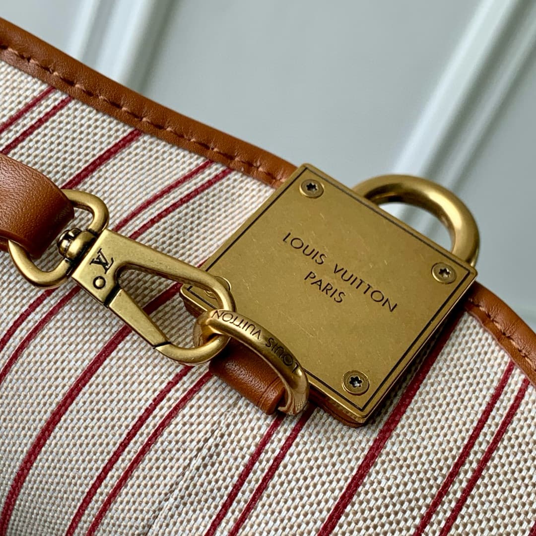 Louis Vuitton Low Key Hobo PM Cotton and cowhide leather M25468 Ecru/Cognac High