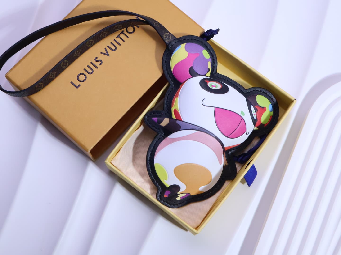 LV x Murakami Superflat Panda Bag Charm M02440