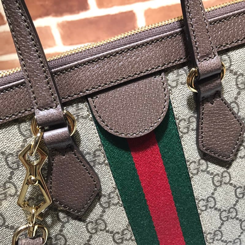 Gucci Ophidia large tote bag Beige/ebony GG Supreme ‎524537  High