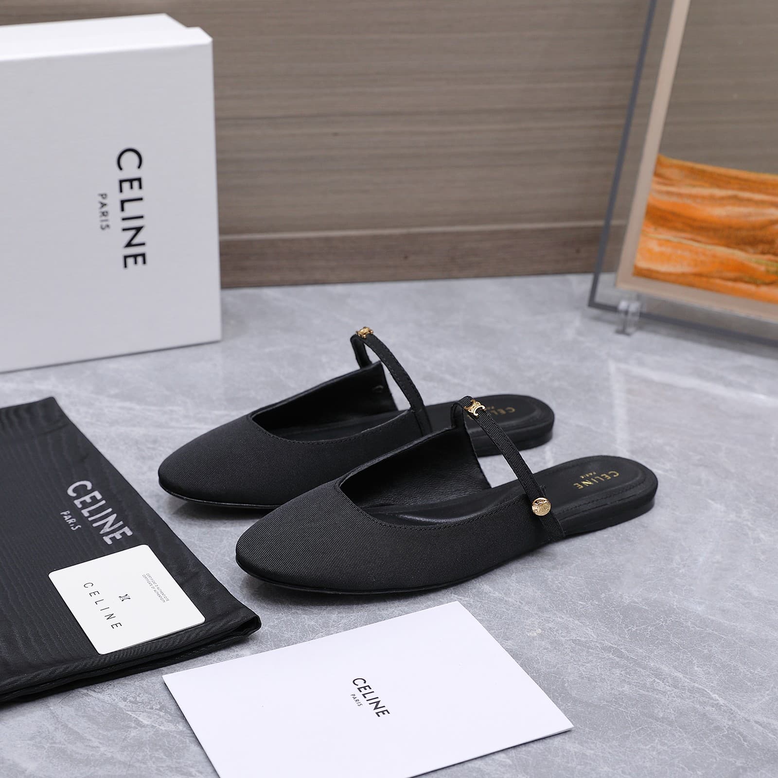 Celine Macaron Mules Women