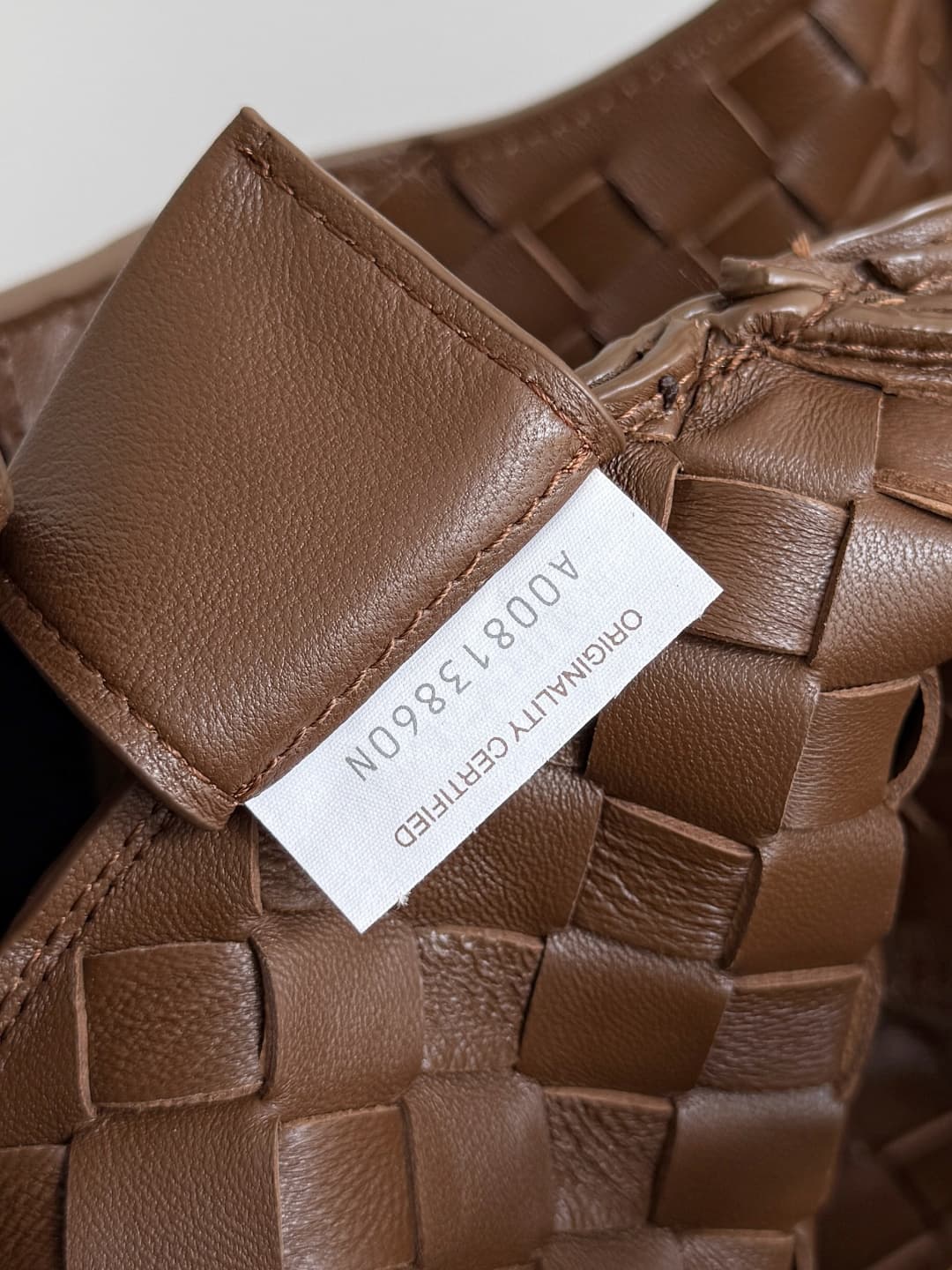 Bottega Veneta Large Campana shoulder bag in Intrecciato leather Pinecone TOP