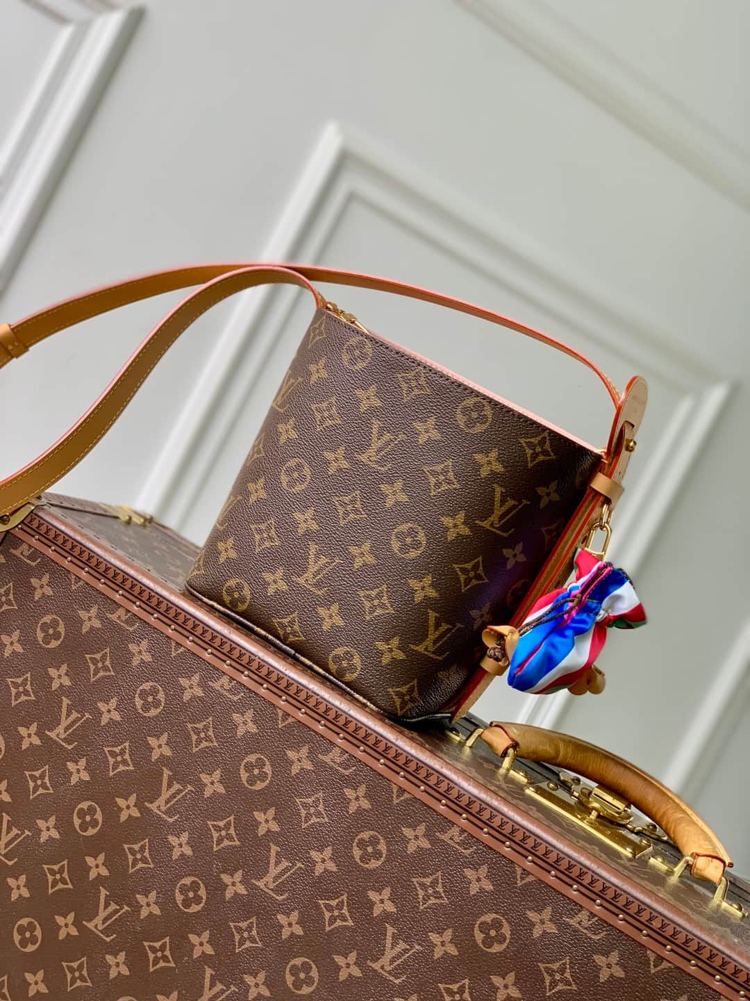 Louis Vuitton All In BB Monogram canvas bucket bag M26642 high