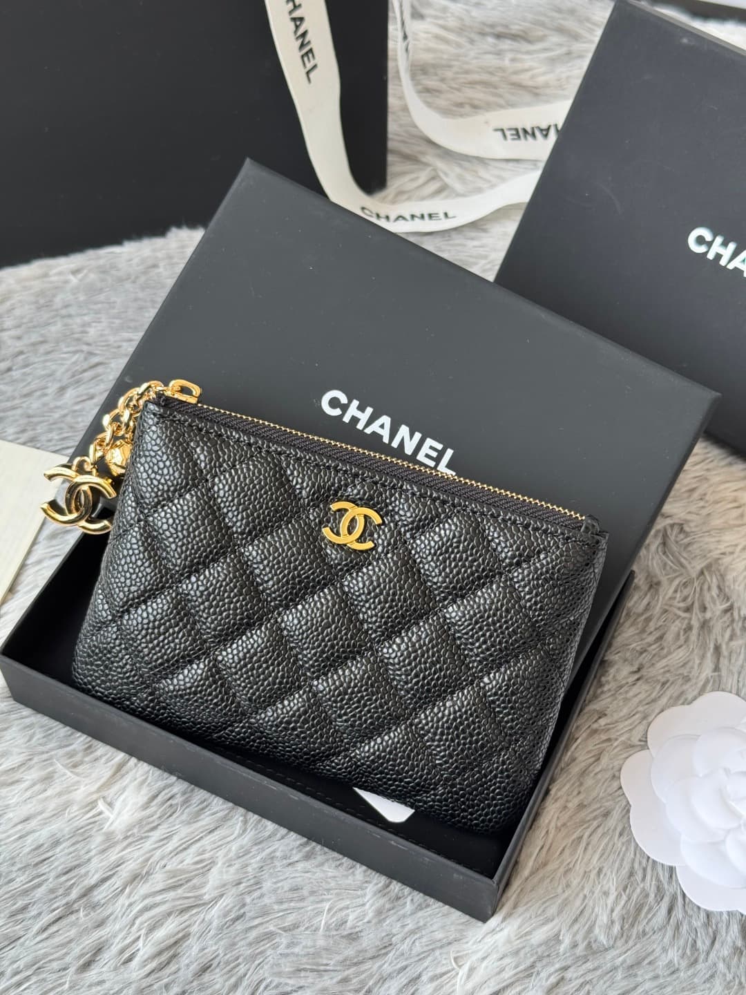 Chanel Classic Mini O-case Zipped Pouch A50168 A