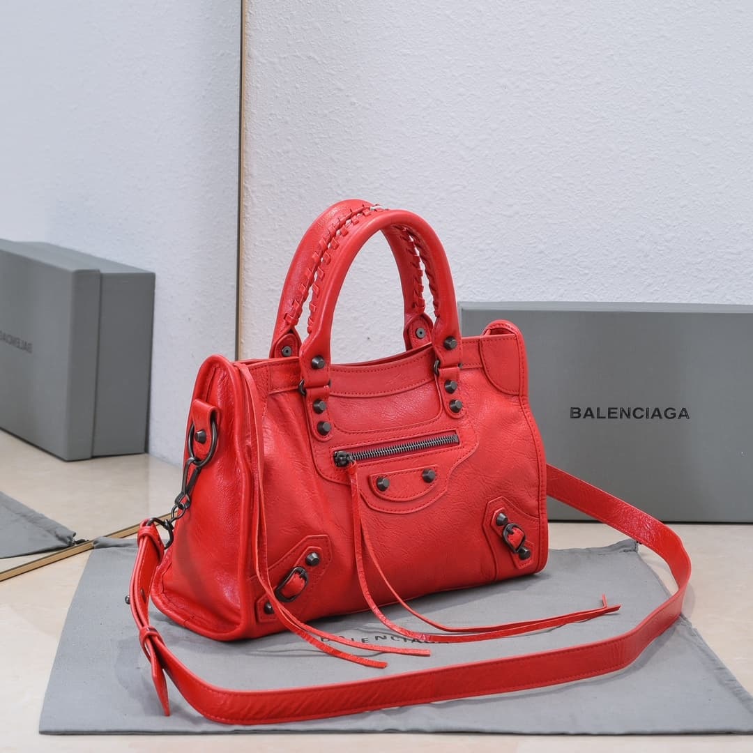WOMEN'S LE CITY SMALL BAG Lambskin & Black Metal High