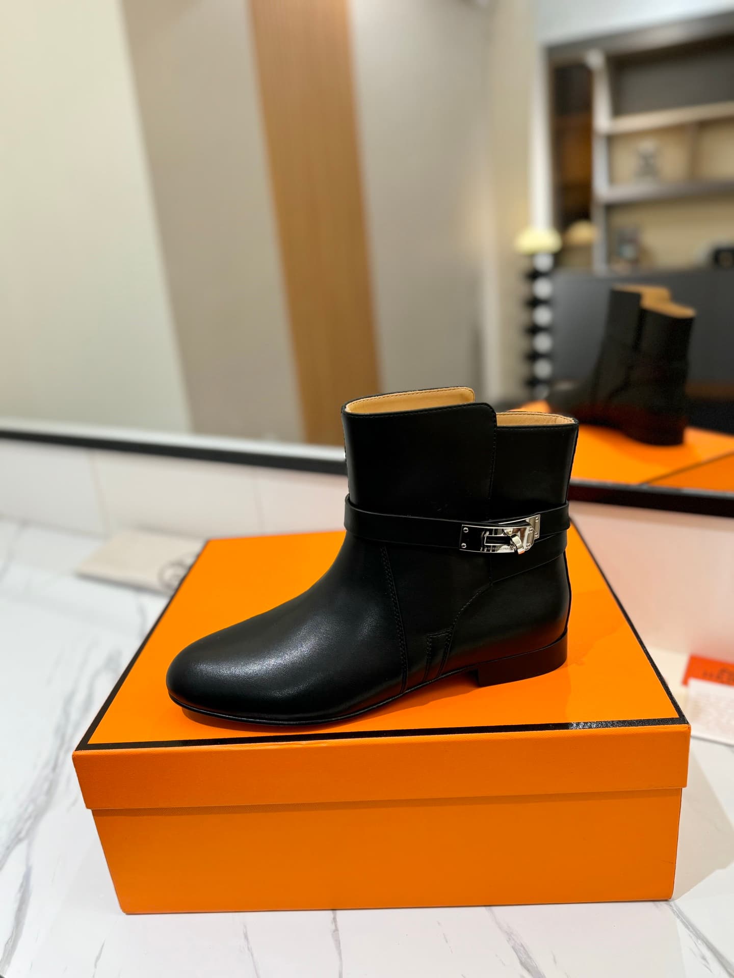 Hermes Kelly Jumping Boots Shoes Women