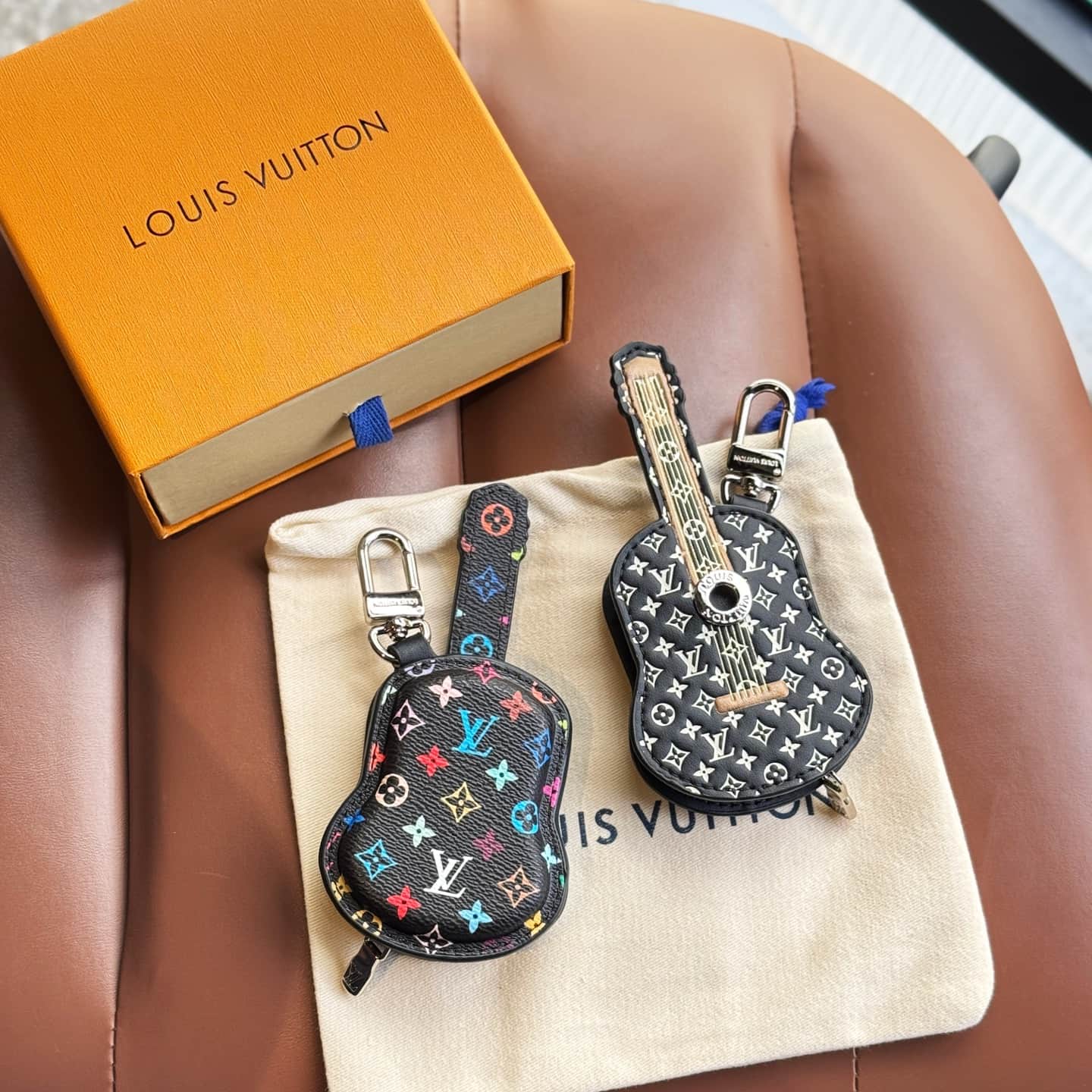 LV Guitar Pouch Bag Charm M02032