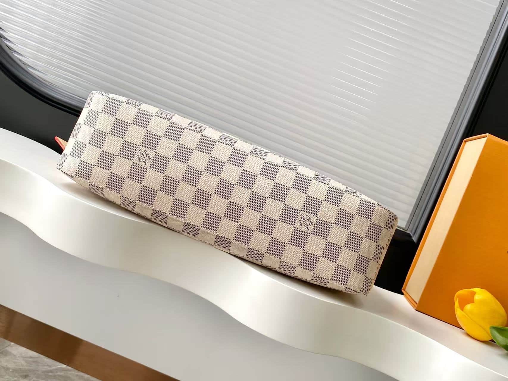 Louis Vuitton Slouchy PM Damier Azur Coated canvas N00116 High