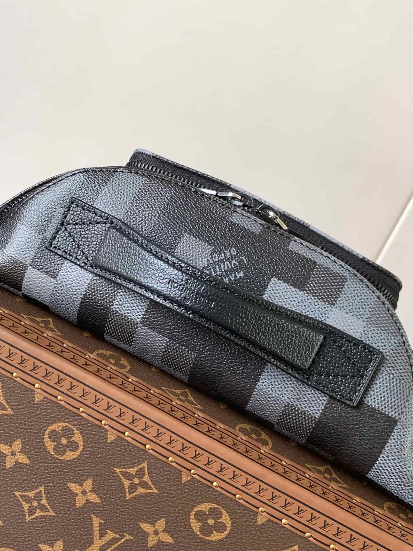 Louis Vuitton Rush Bumbag Damoflage Black coated canvas M14920 High