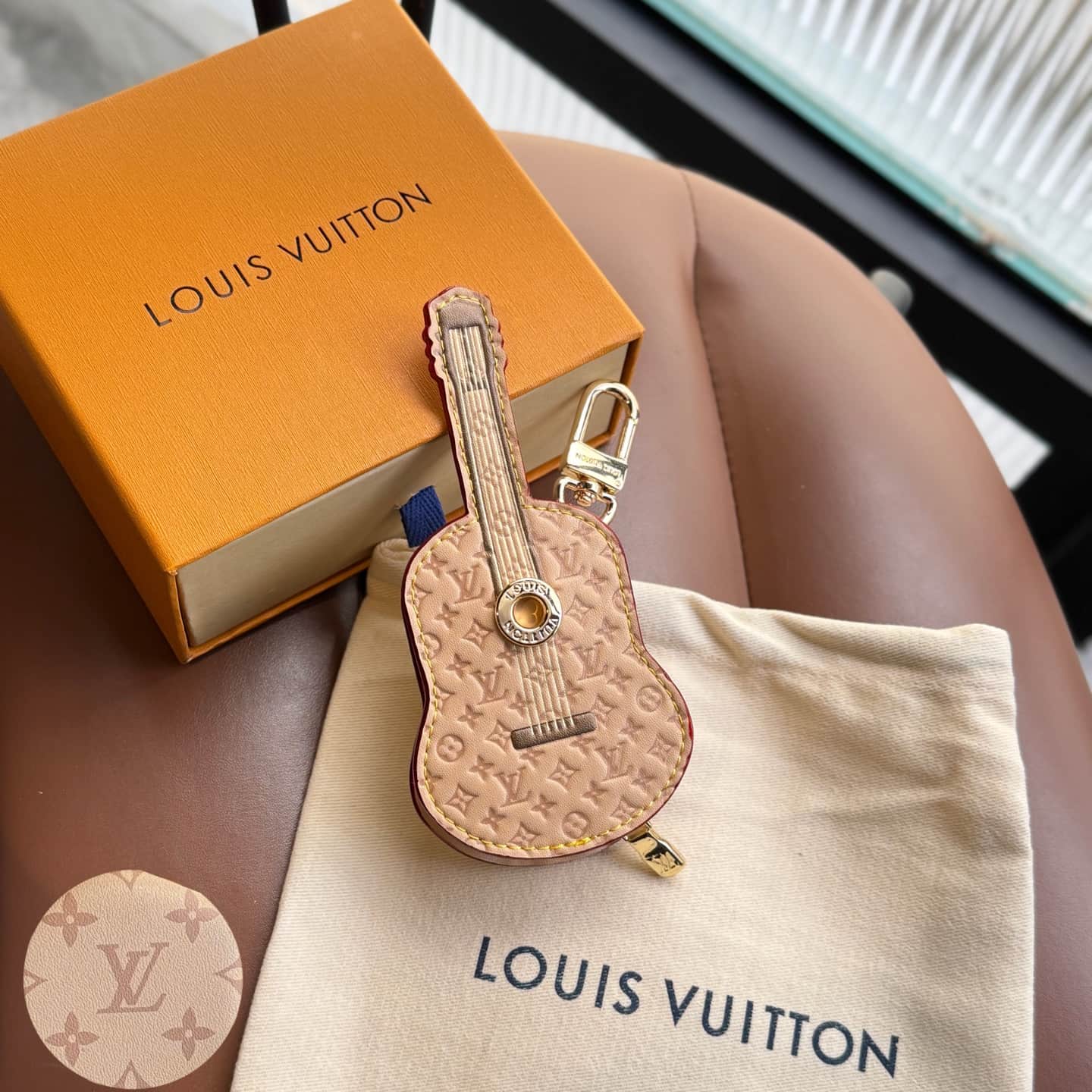 LV Guitar Pouch Bag Charm M02032