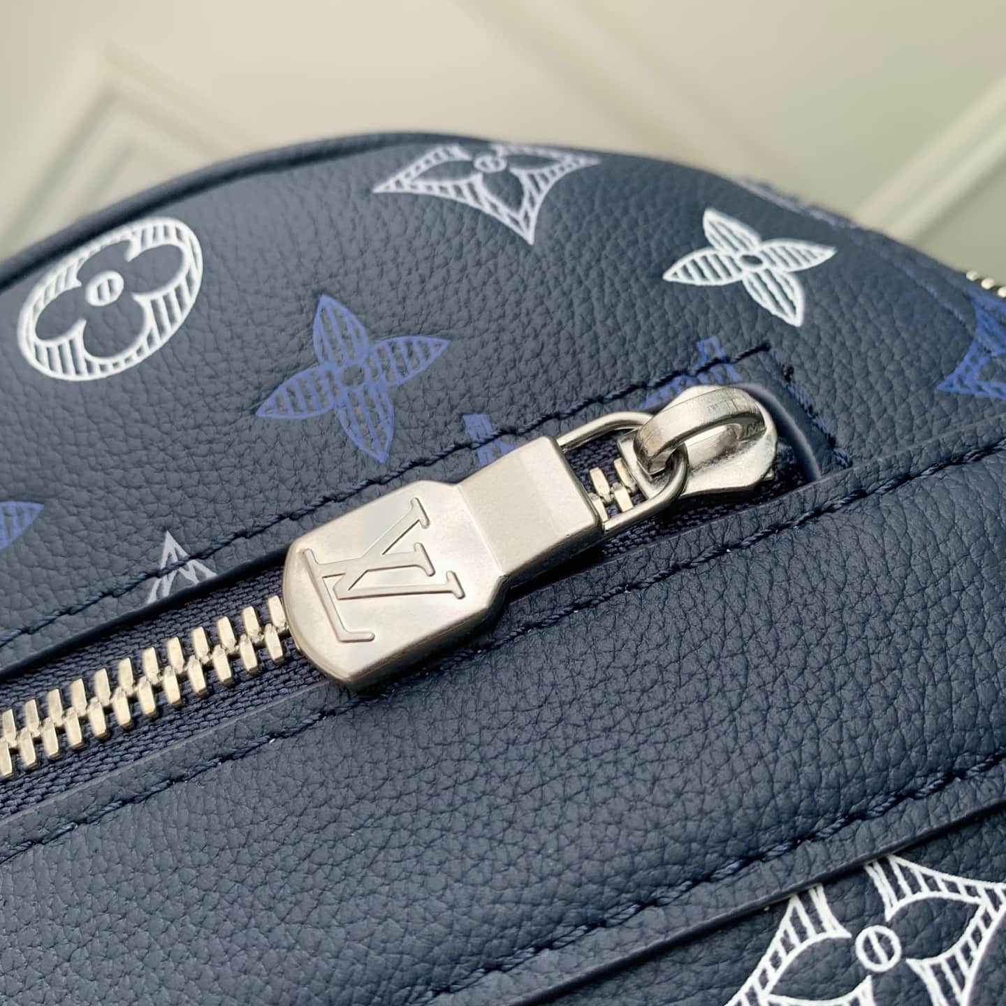 Louis Vuitton City Keepall Navy Blue Monogram Shadow calfskin leather M28617 High