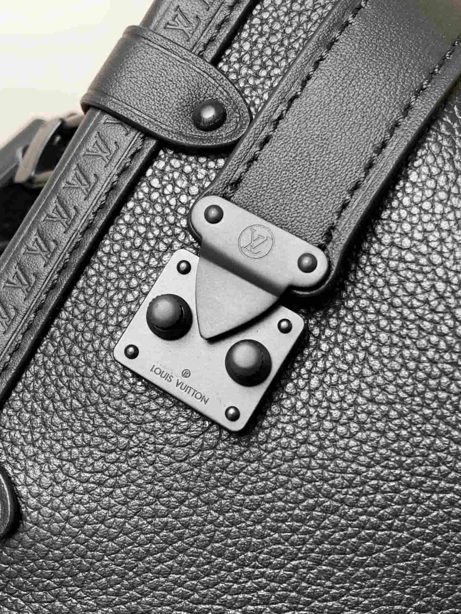 Louis Vuitton Side Trunk MM All Black Cowhide leather M24309 High