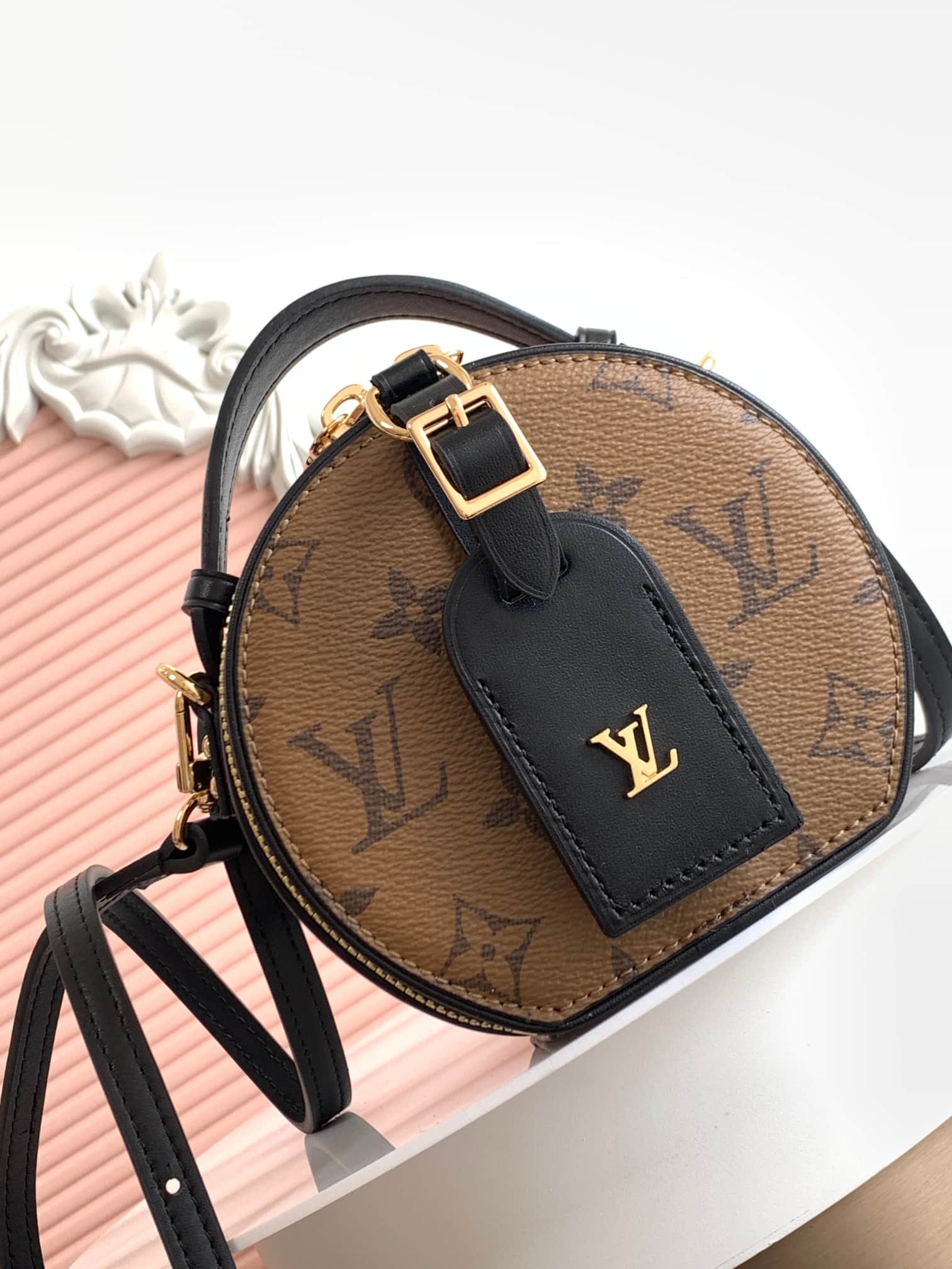 Louis Vuitton Mini Boite Chapeau Monogram Reverse coated canvas M68276 High