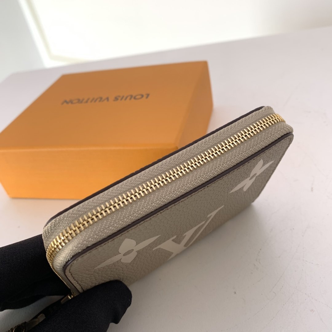 Louis Vuitton ZIPPY COIN PURSE Monogram Empreinte M69797 Grey/Cream High