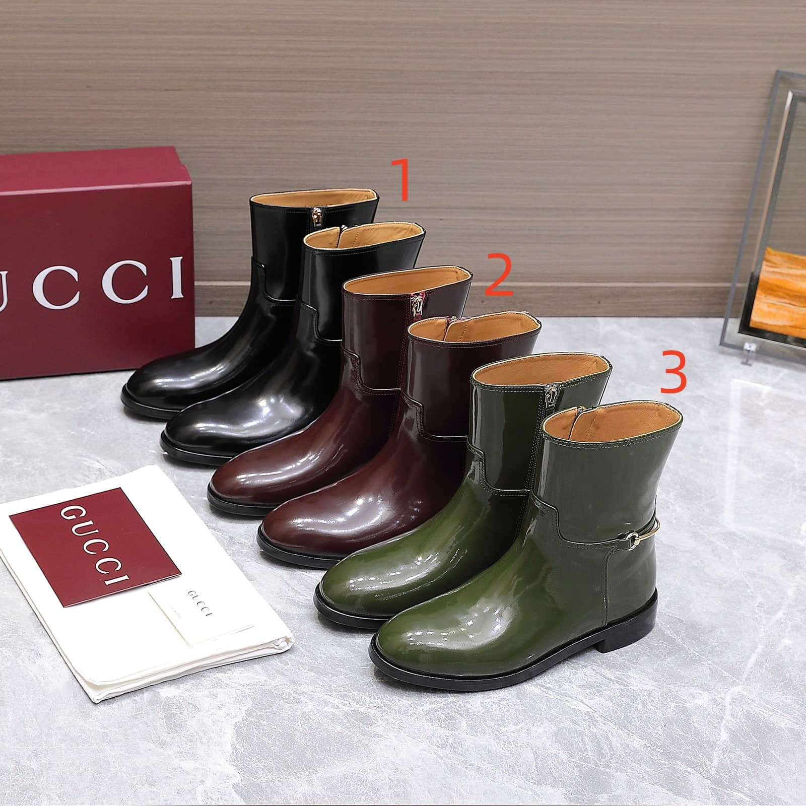 Gucci boot with slim Horsebit Women