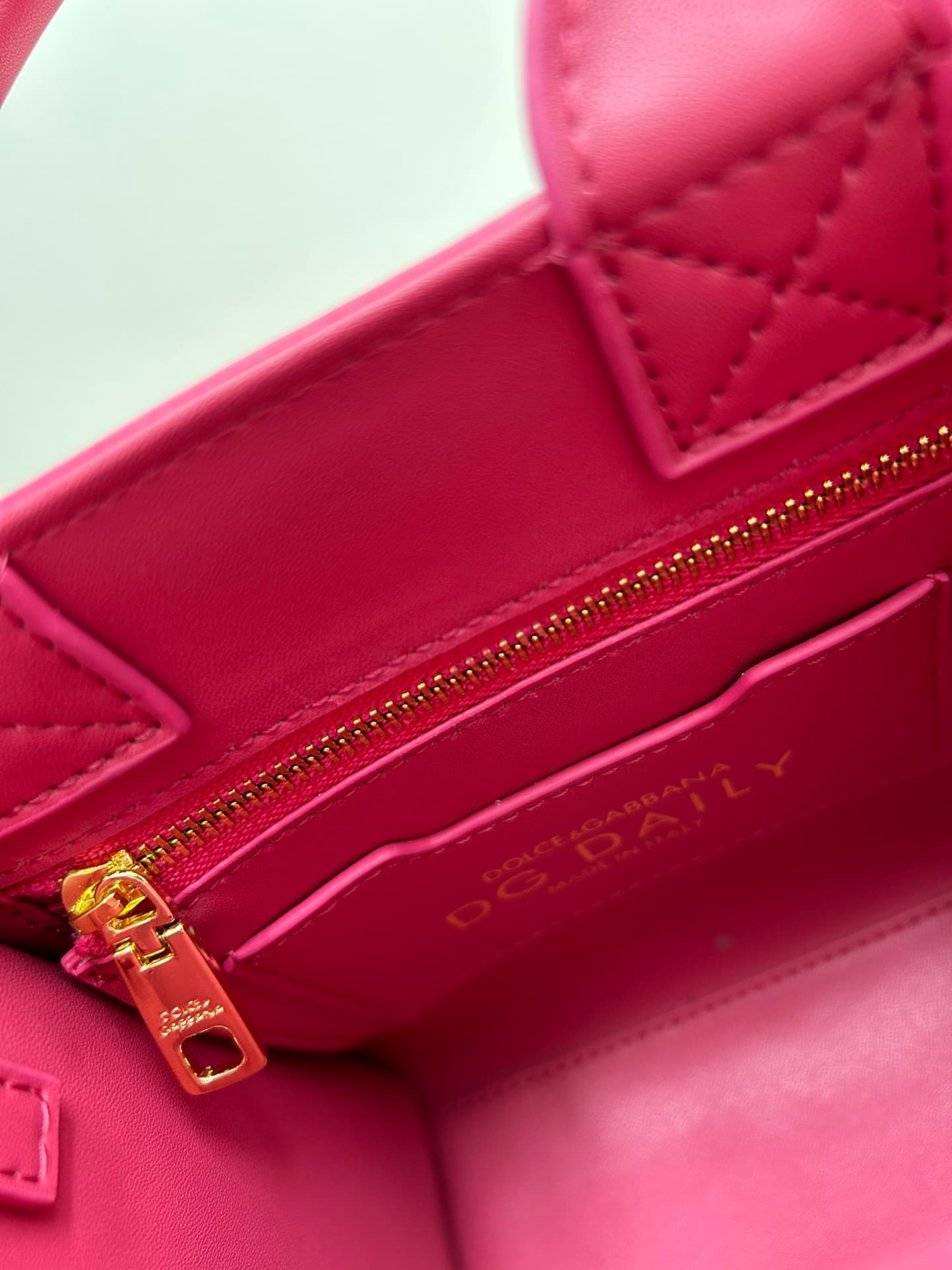 Dolce & Gabbana Mini DG Daily Tote Bag Plum Red Calfskin High