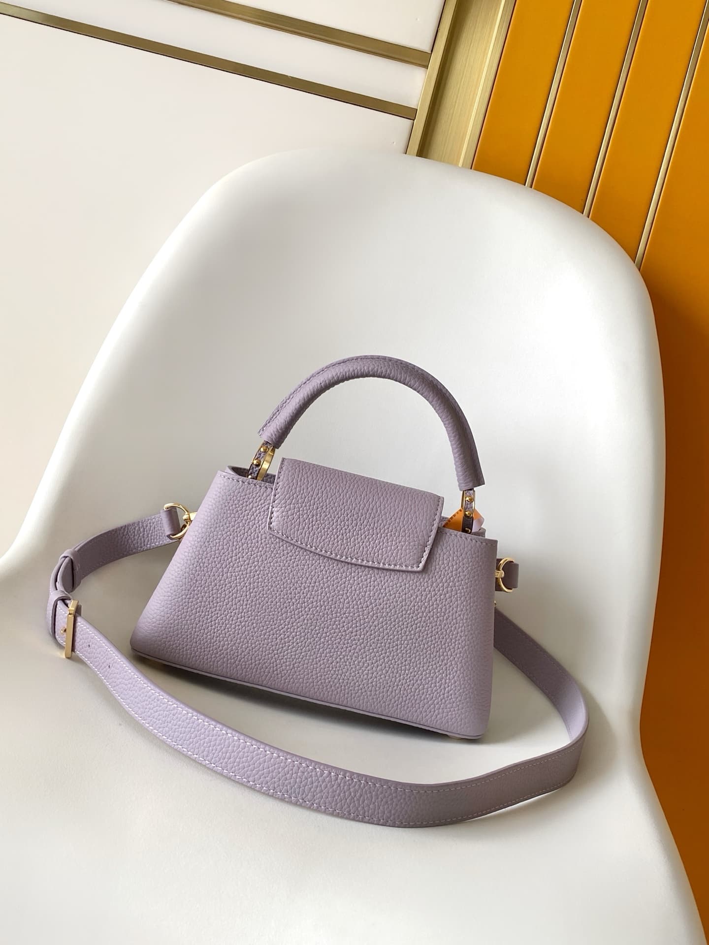 Louis Vuitton Capucines East-West Mini Iris Lilac Taurillon leather M2A379 TOP