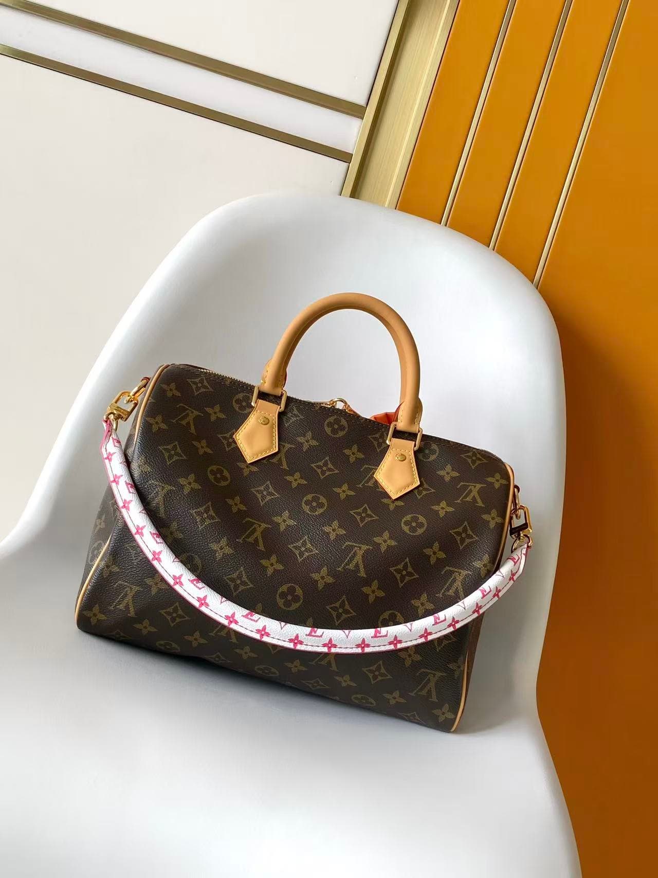 Louis Vuitton Speedy Soft 30 Monogram Orange Coated canvas M27512 High