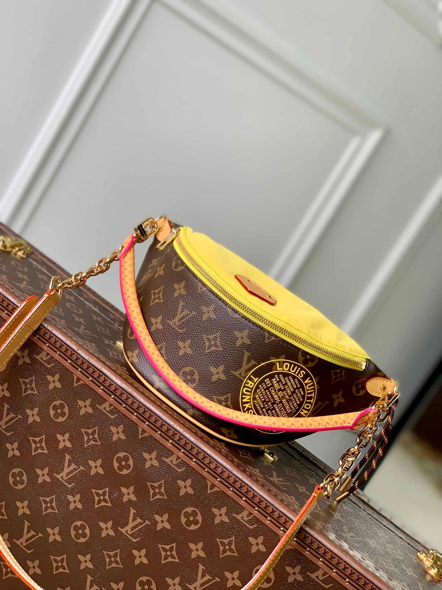 Louis Vuitton Bumbag Monogram Yellow Coated canvas M27237 High