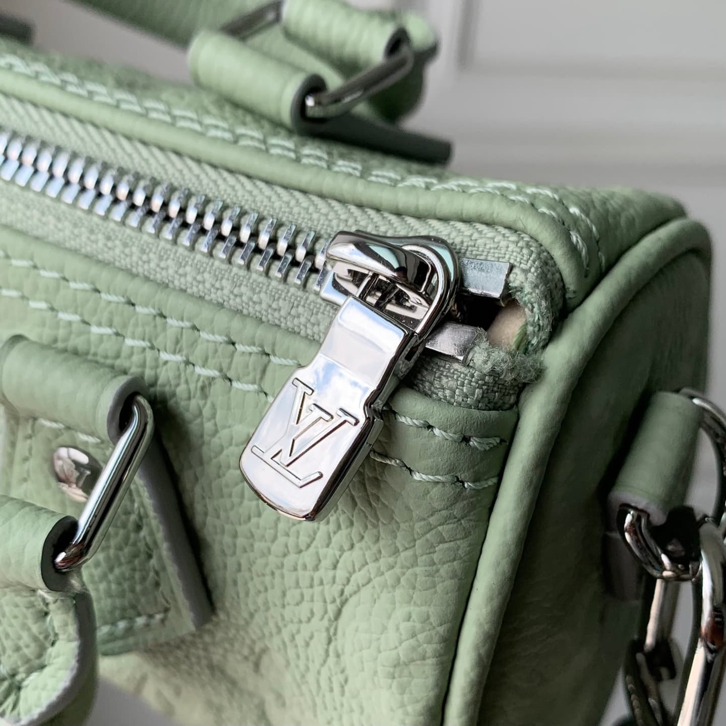 Louis Vuitton Nano Speedy Minty Cowhide leather M2A387 High