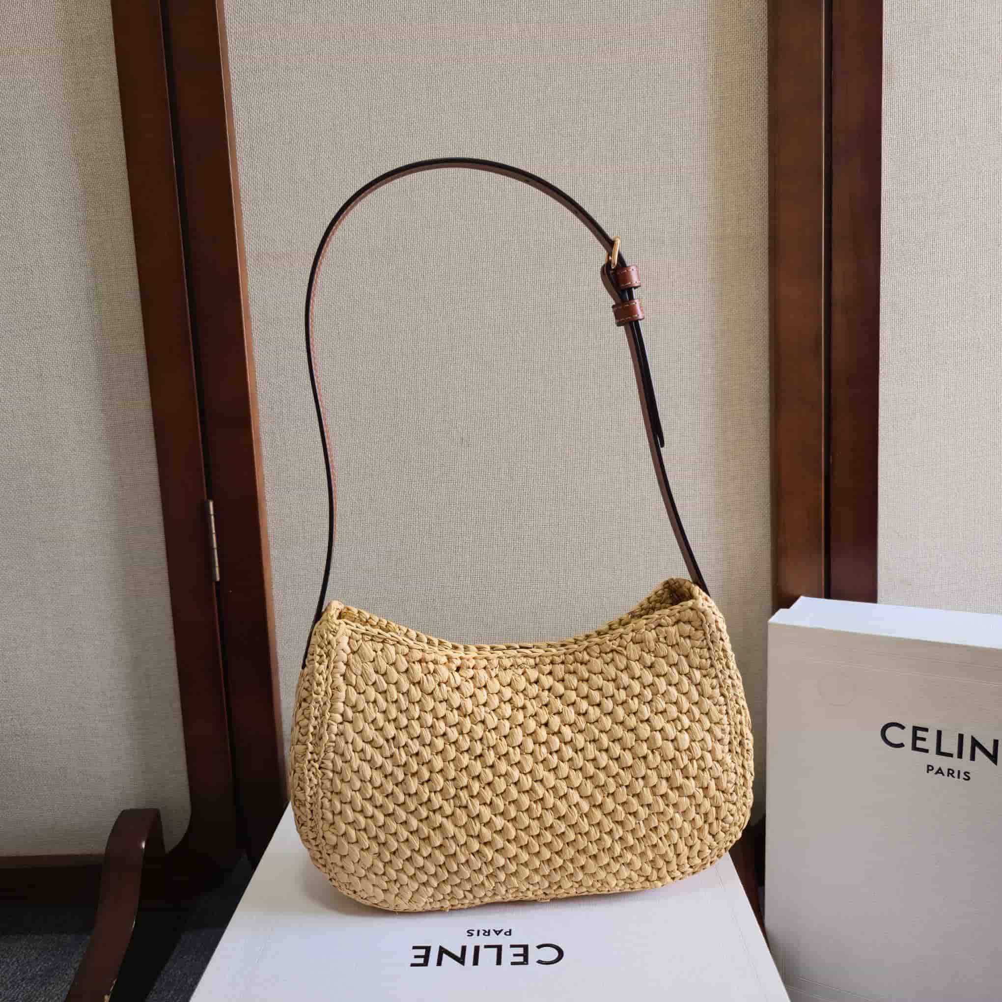 Celine Tilly Bag in Raffia High