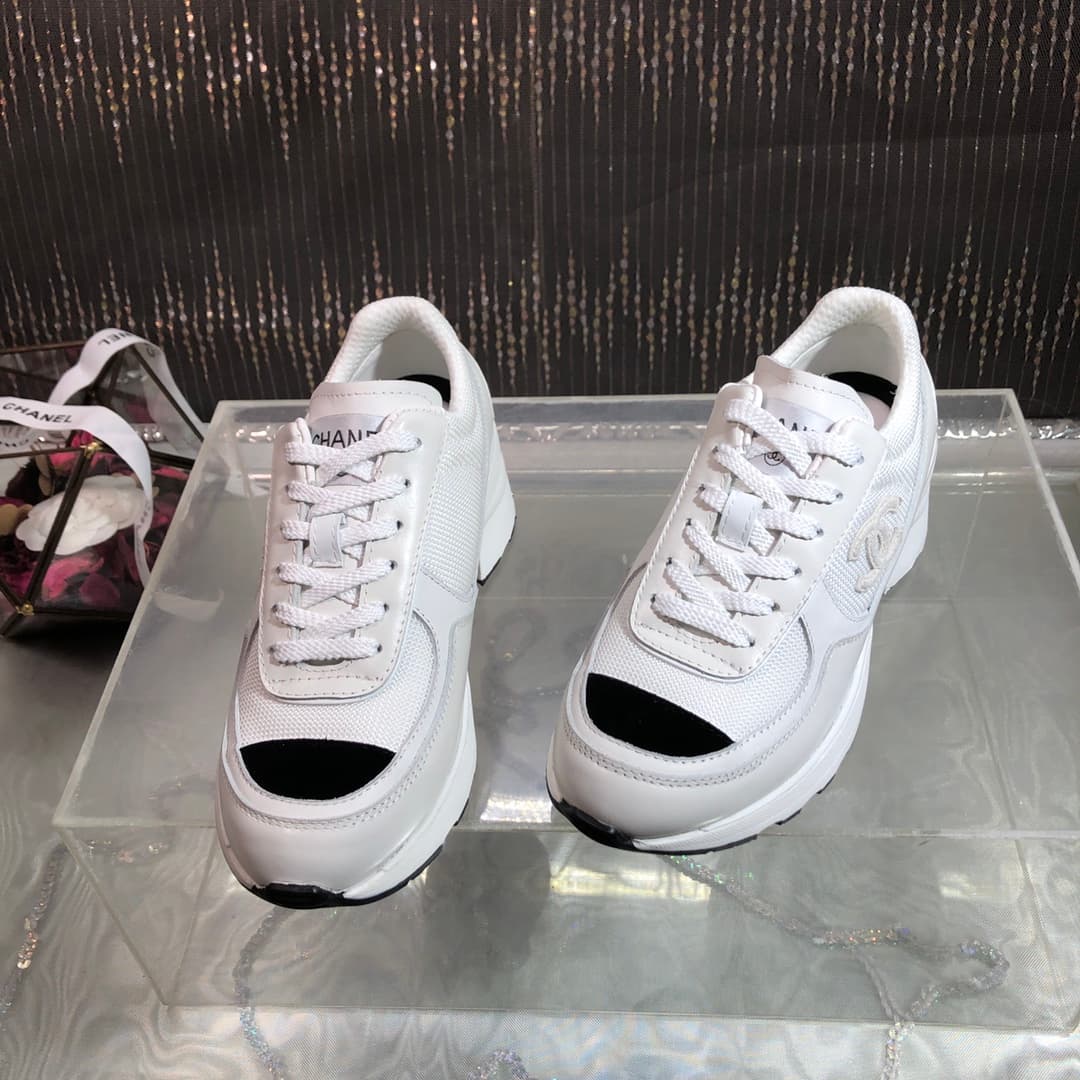 Chanel Sneakers Mixed fibers shiny calfskin suede calfskin Women