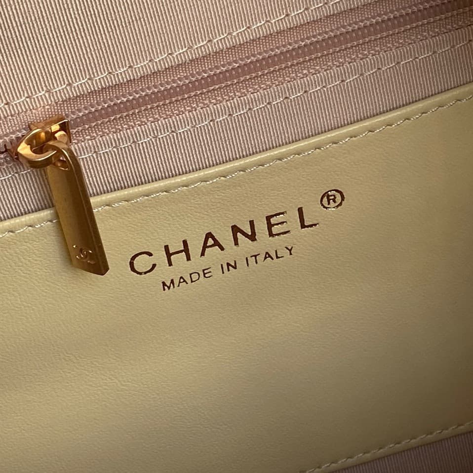 Chanel Trendy Pockets Hobo Bag Lambskin & Gold Metal Yellow AS5302 A